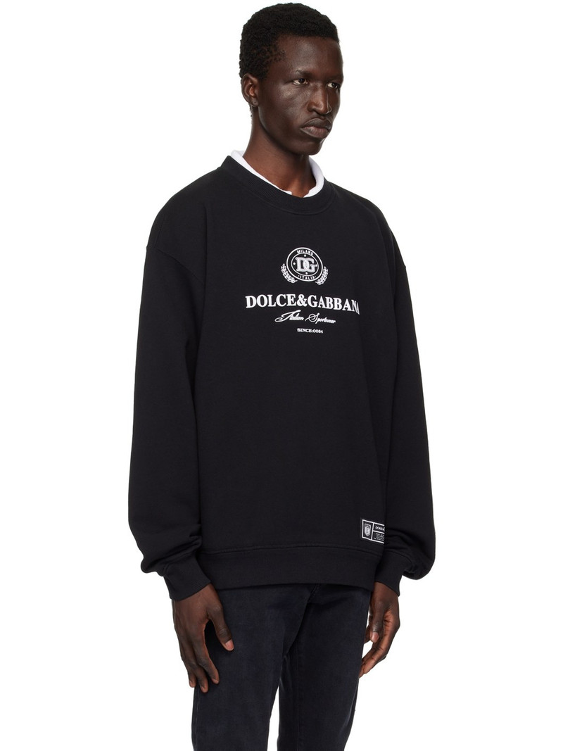 Black 'Dolce&Gabbana' Logo Print Sweatshirt 2