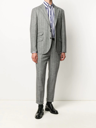 Brunello Cucinelli pinstriped cropped tailored trousers outlook