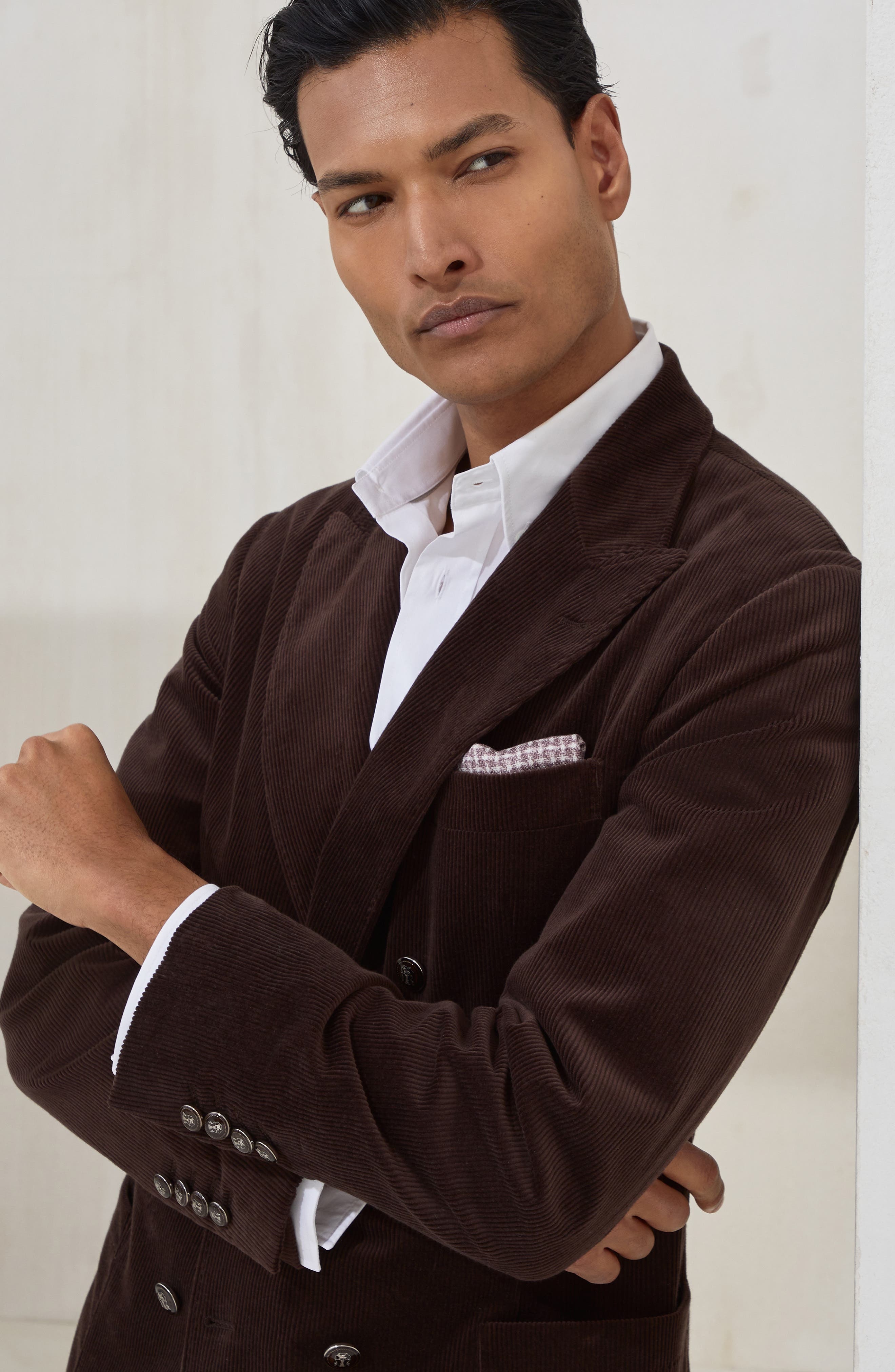 Brunello Cucinelli Corduroy blazer in Brown at Nordstrom - 4