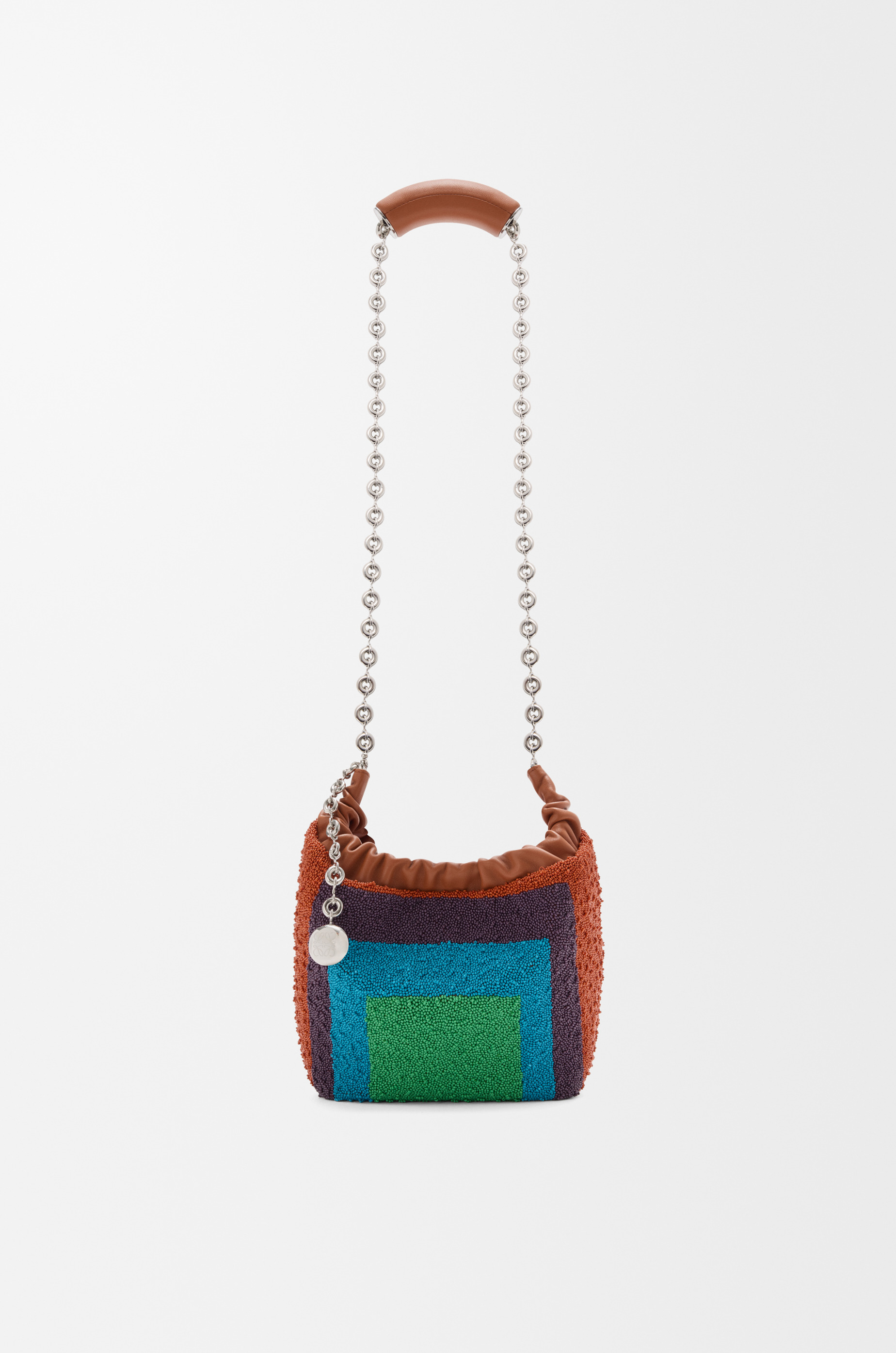 Mini Squeeze bag in beaded leather - 7