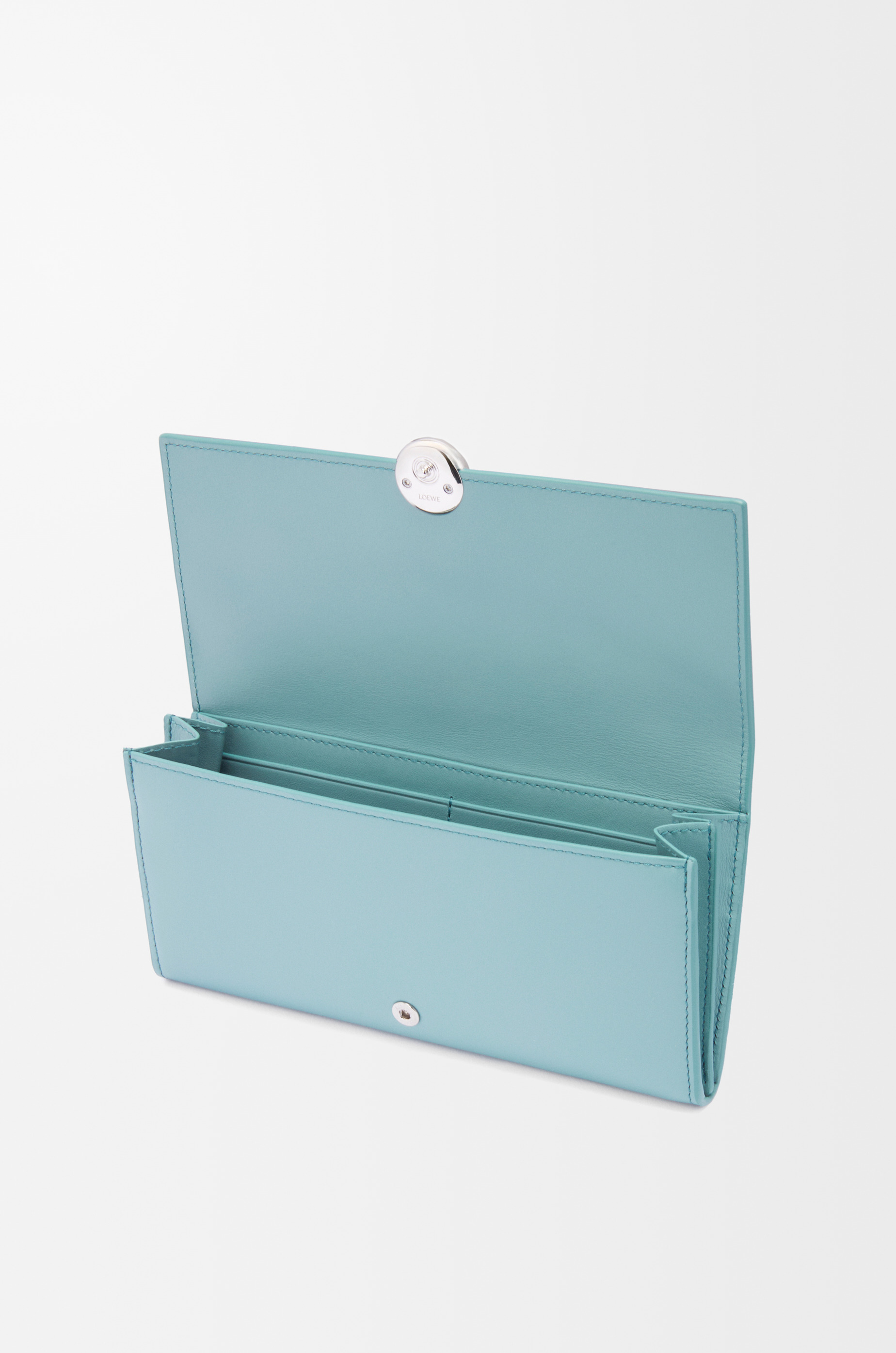 Pebble continental wallet in shiny nappa calfskin - 3