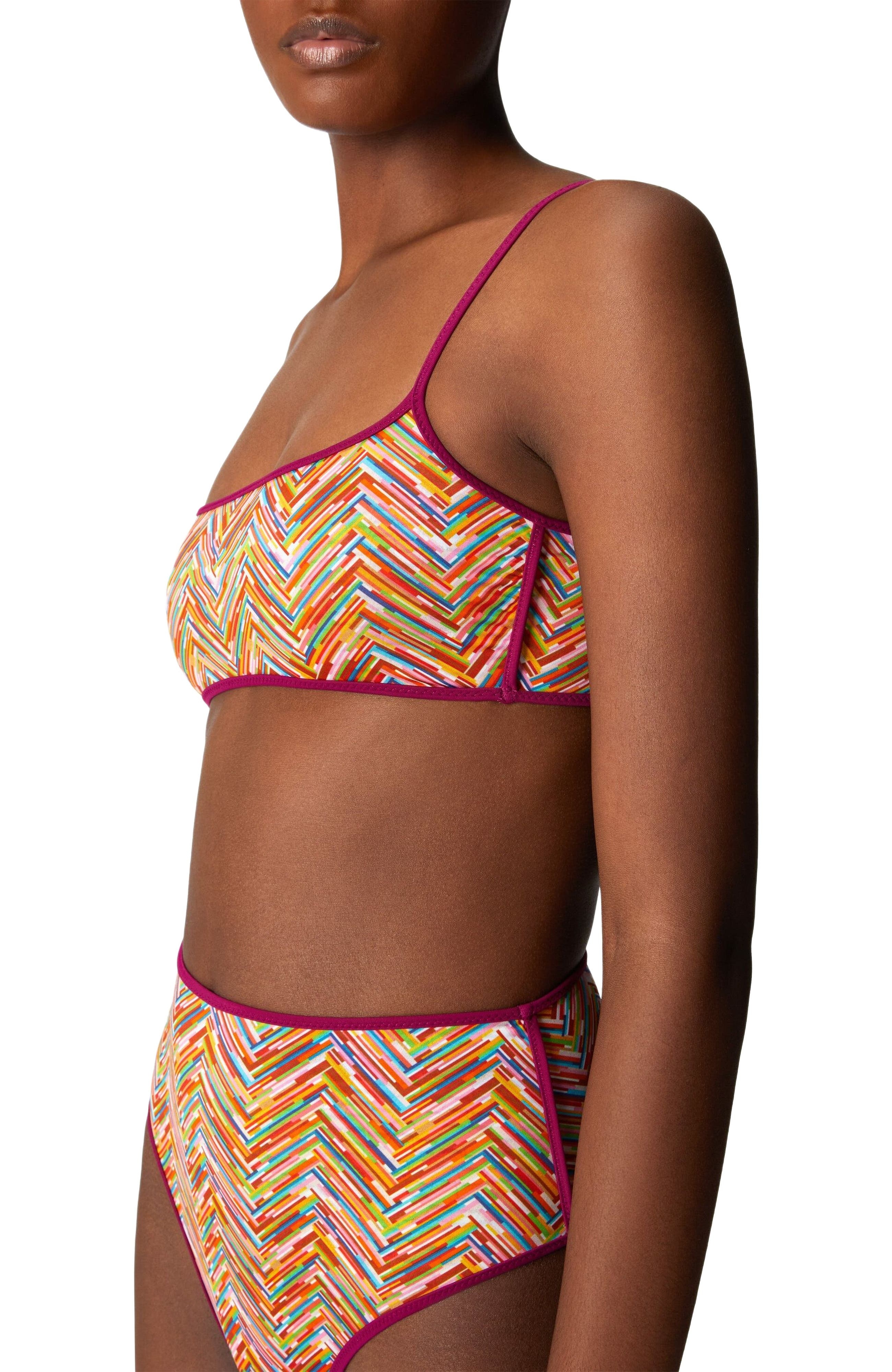 Missoni Reversible Bikini With Print And High Bottom in Multicoloured at Nordstrom - 4