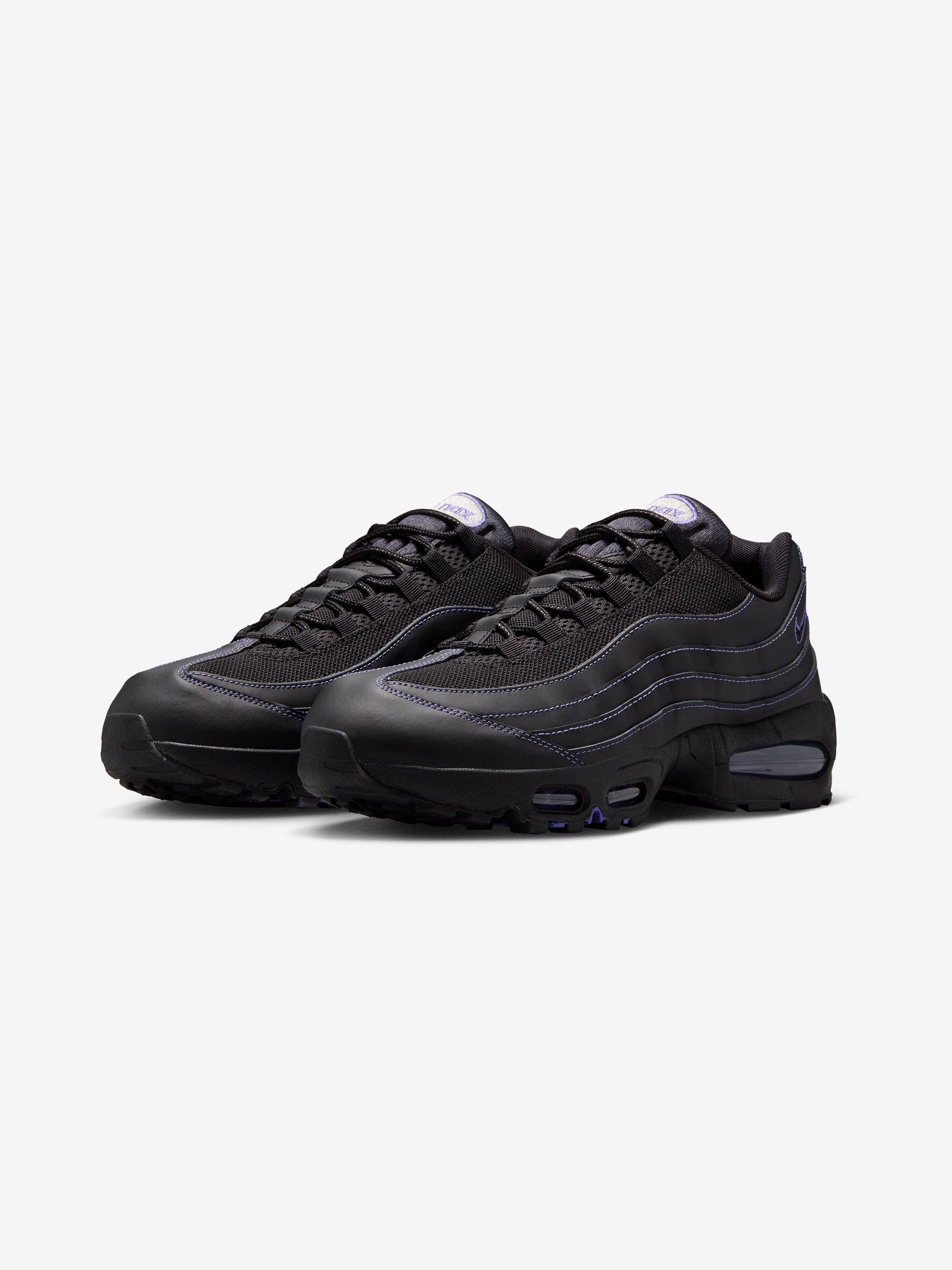 NIKE AIR MAX 95 OG (BLACK/BLACK-PERSIAN VIOLET-WOLF GREY) - 2