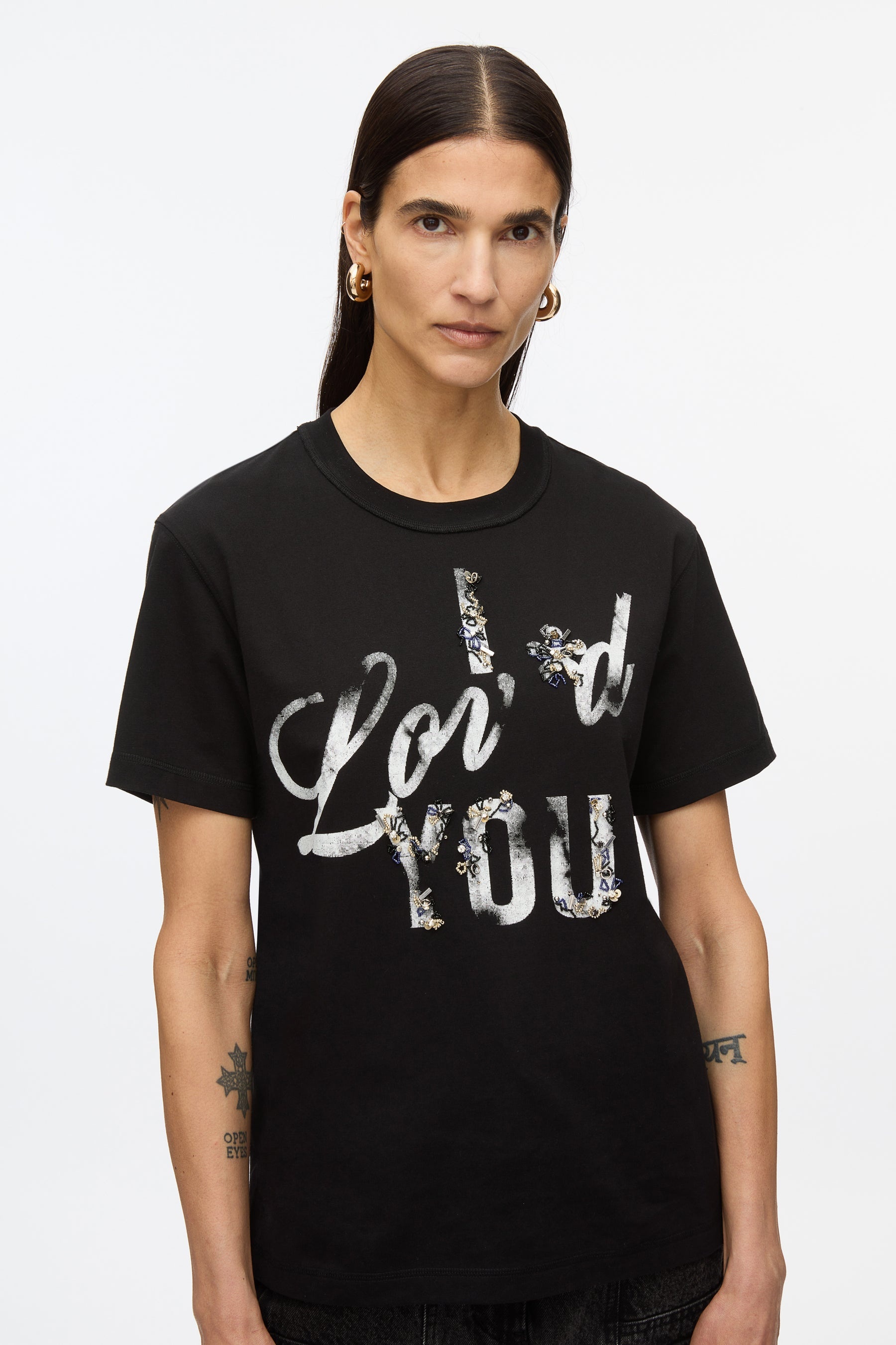 I Lov'd You Embroidered Tee - 2