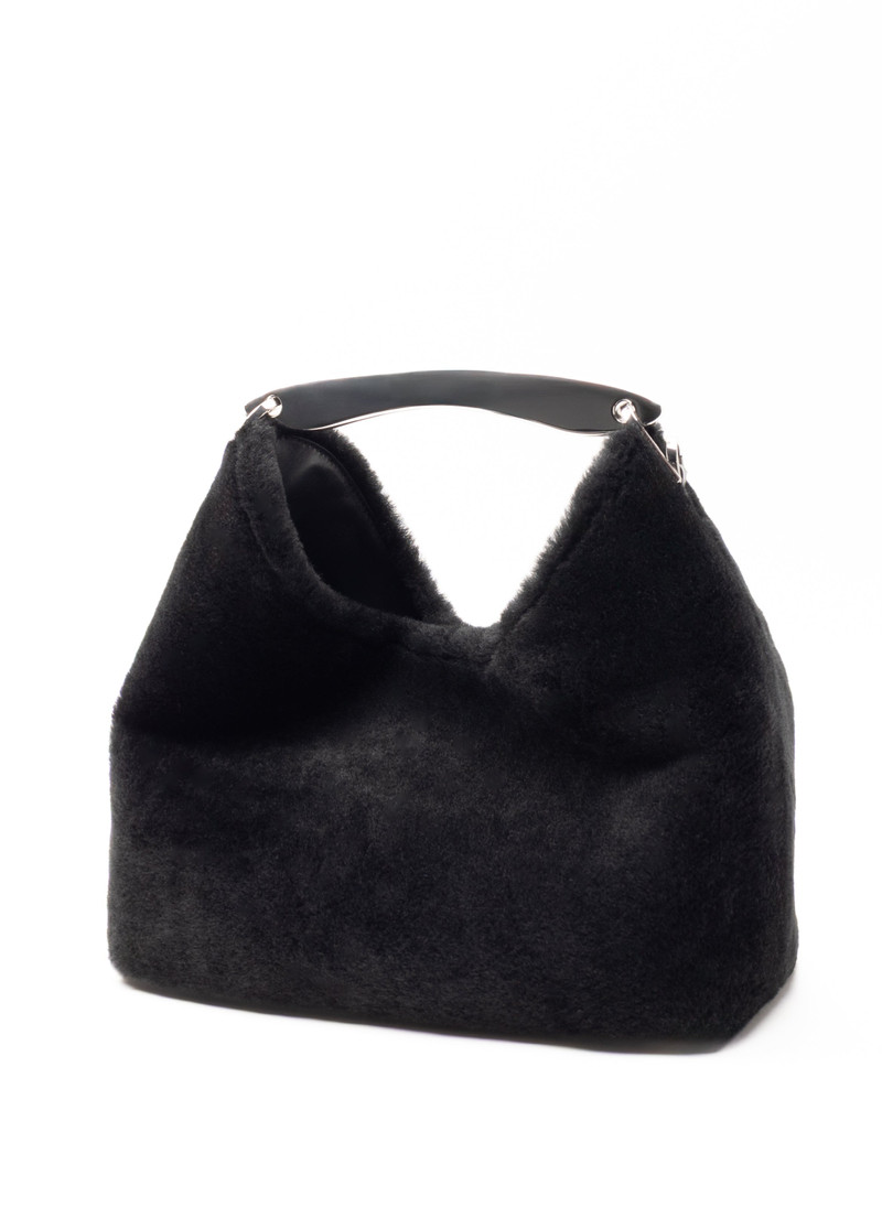 Elleme Boomerang Shearling Montone Black - Silver outlook