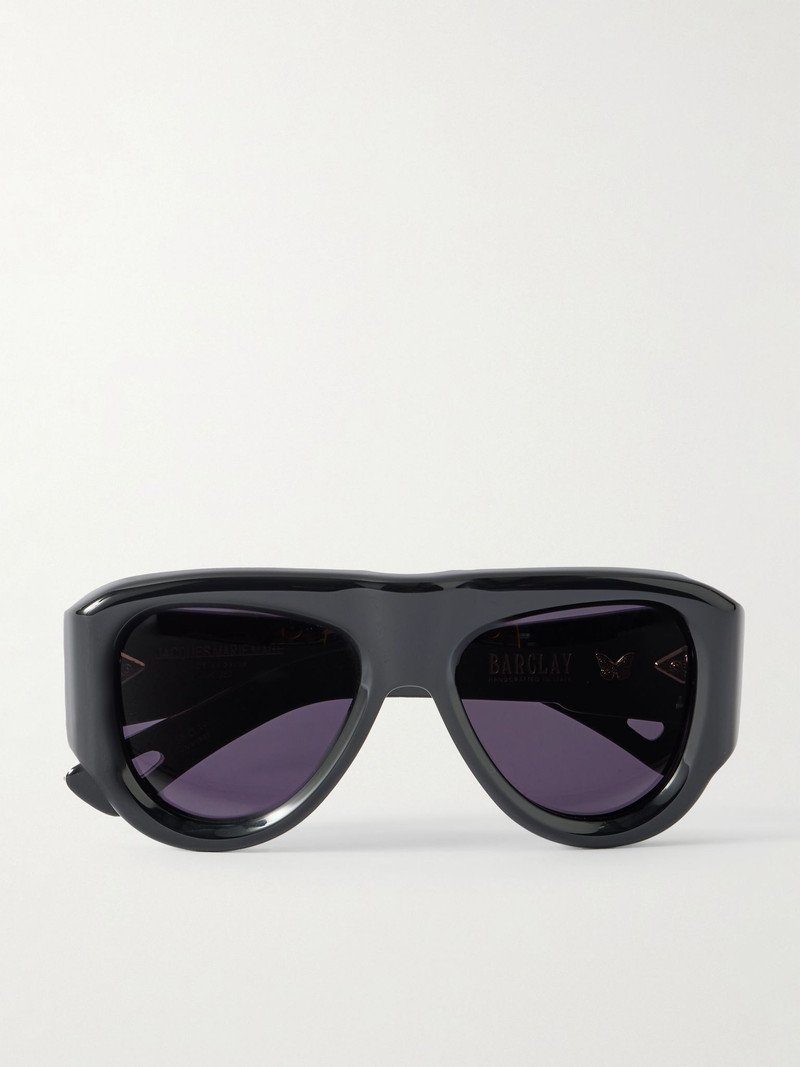 Barclay aviator-style acetate sunglasses Black 1