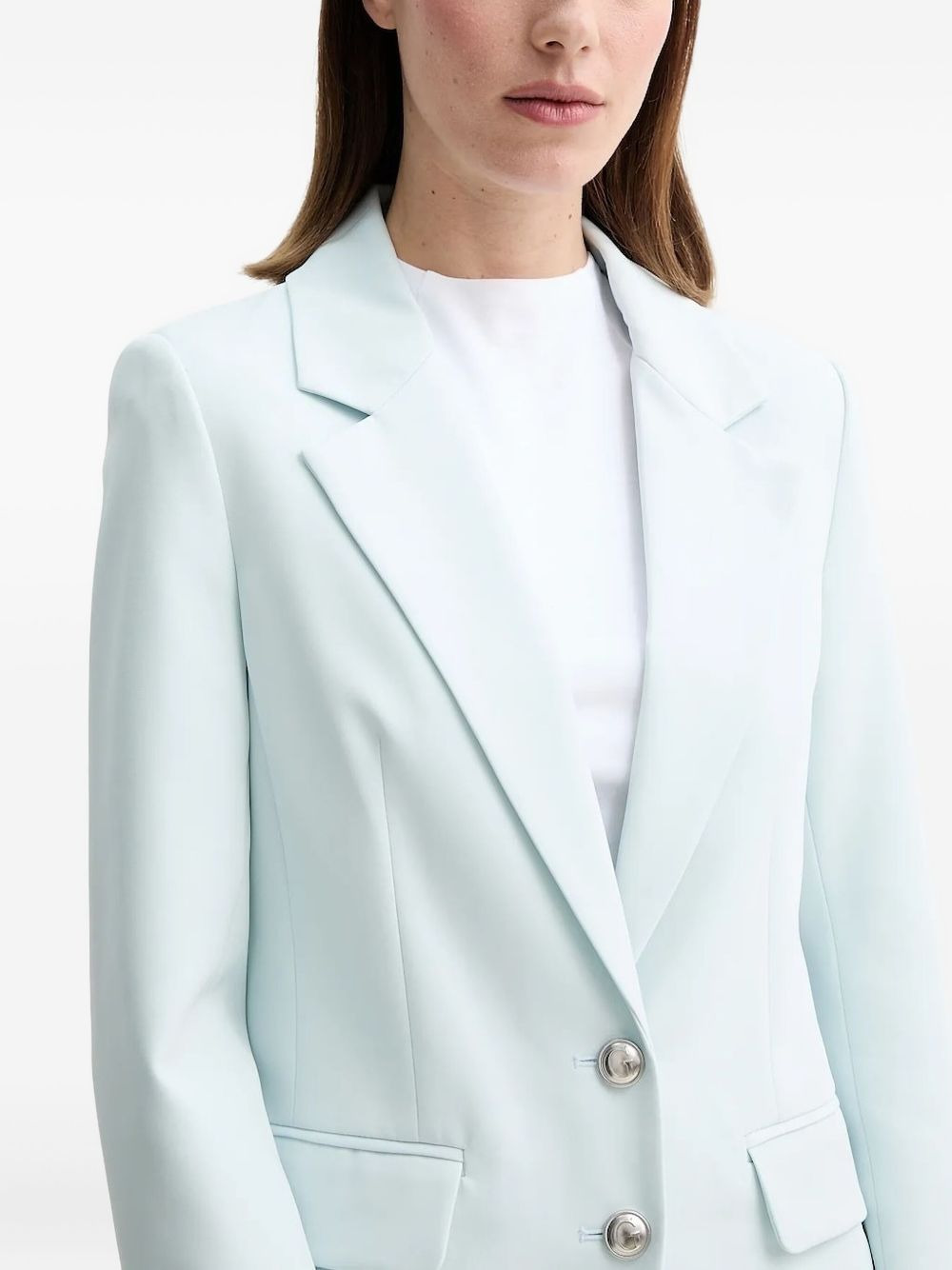 notched-lapel single-breasted blazer - 3