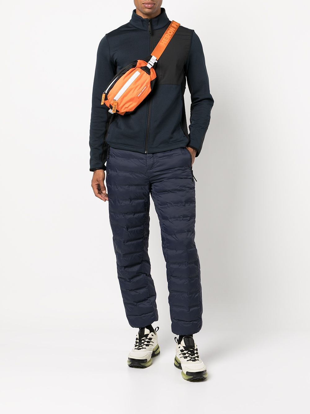 panelled fleece jacket - 2