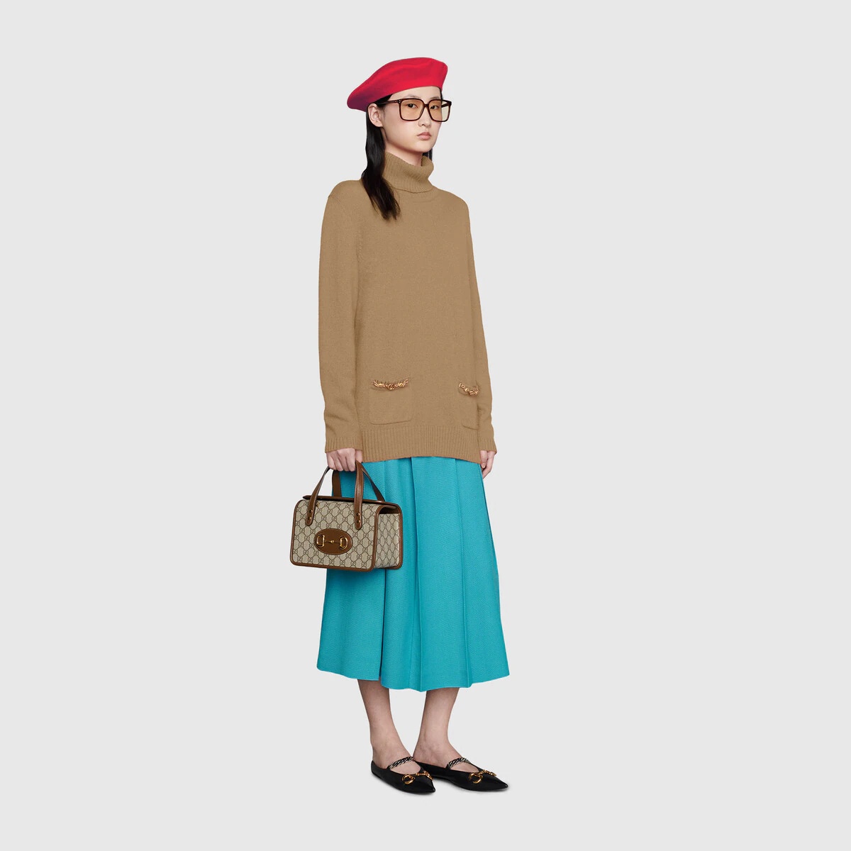 Gucci Horsebit 1955 mini top handle bag - 5