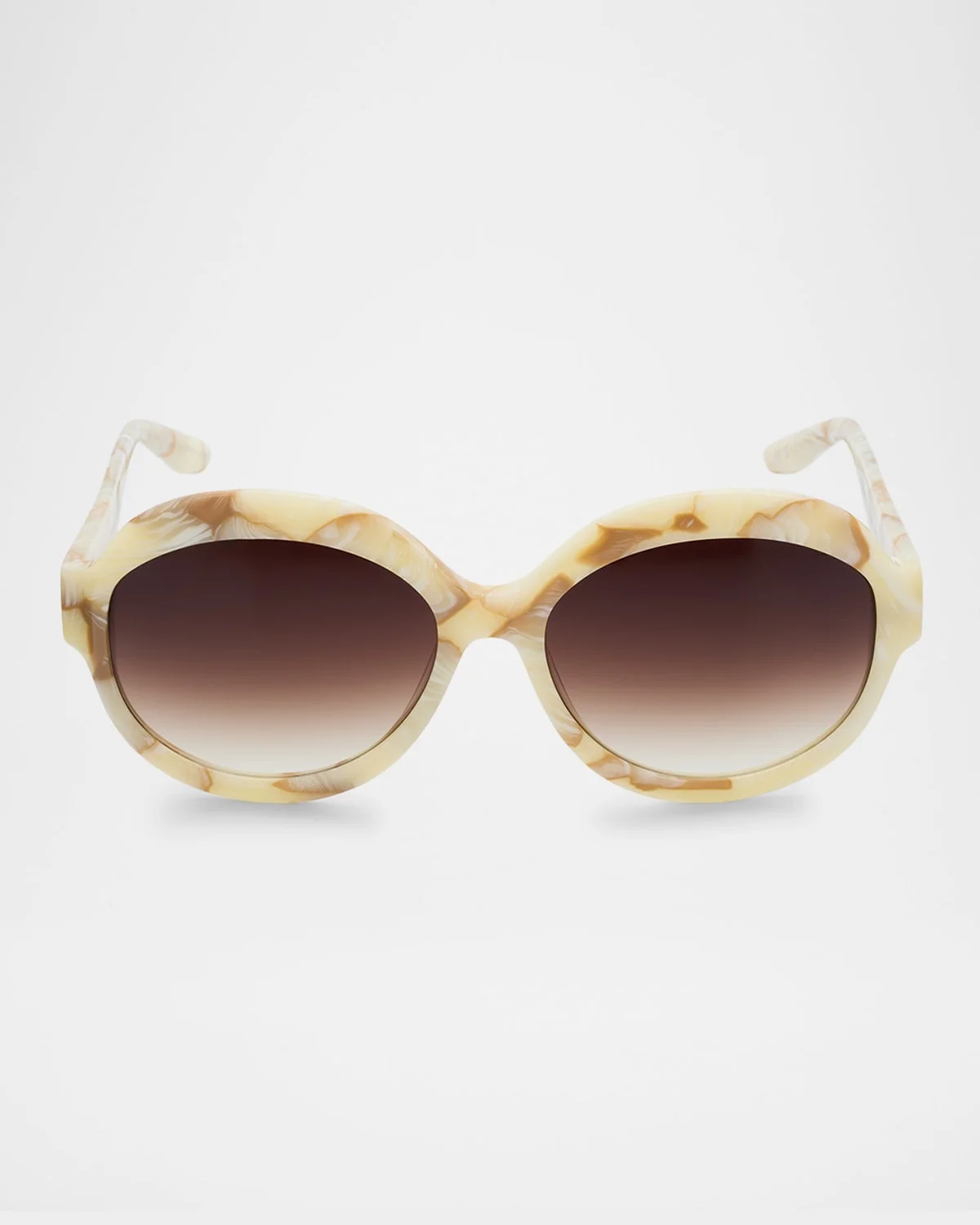 Orleandra Round Acetate Sunglasses - 1