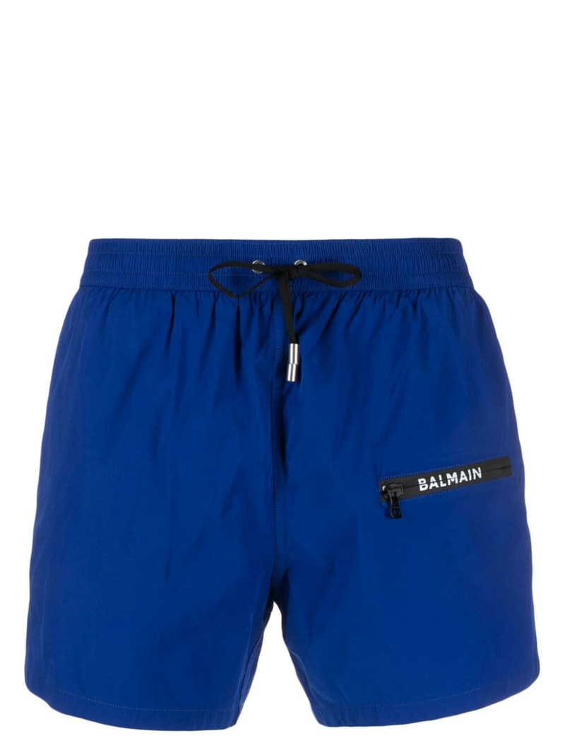 logo-print swim shorts 1