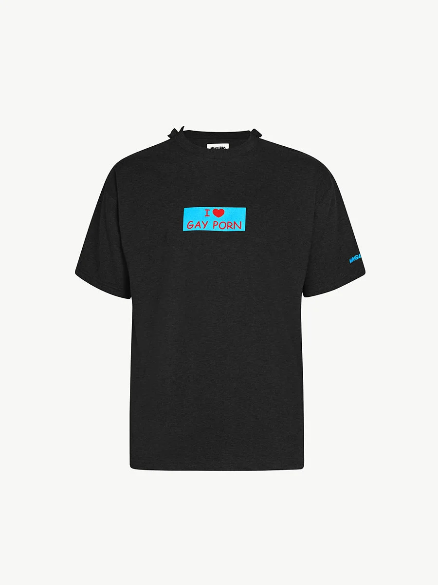 I Love Gay Porn Tee Black - Magliano - 1