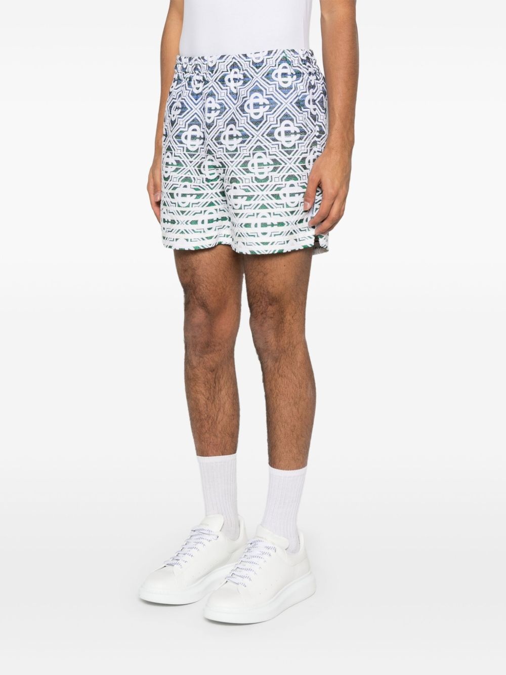 monogram-gradient towelling shorts - 3