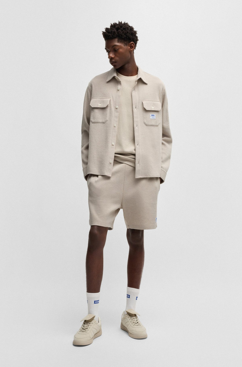 HUGO OVERSIZE-FIT SHIRT IN STRUCTURED COTTON outlook