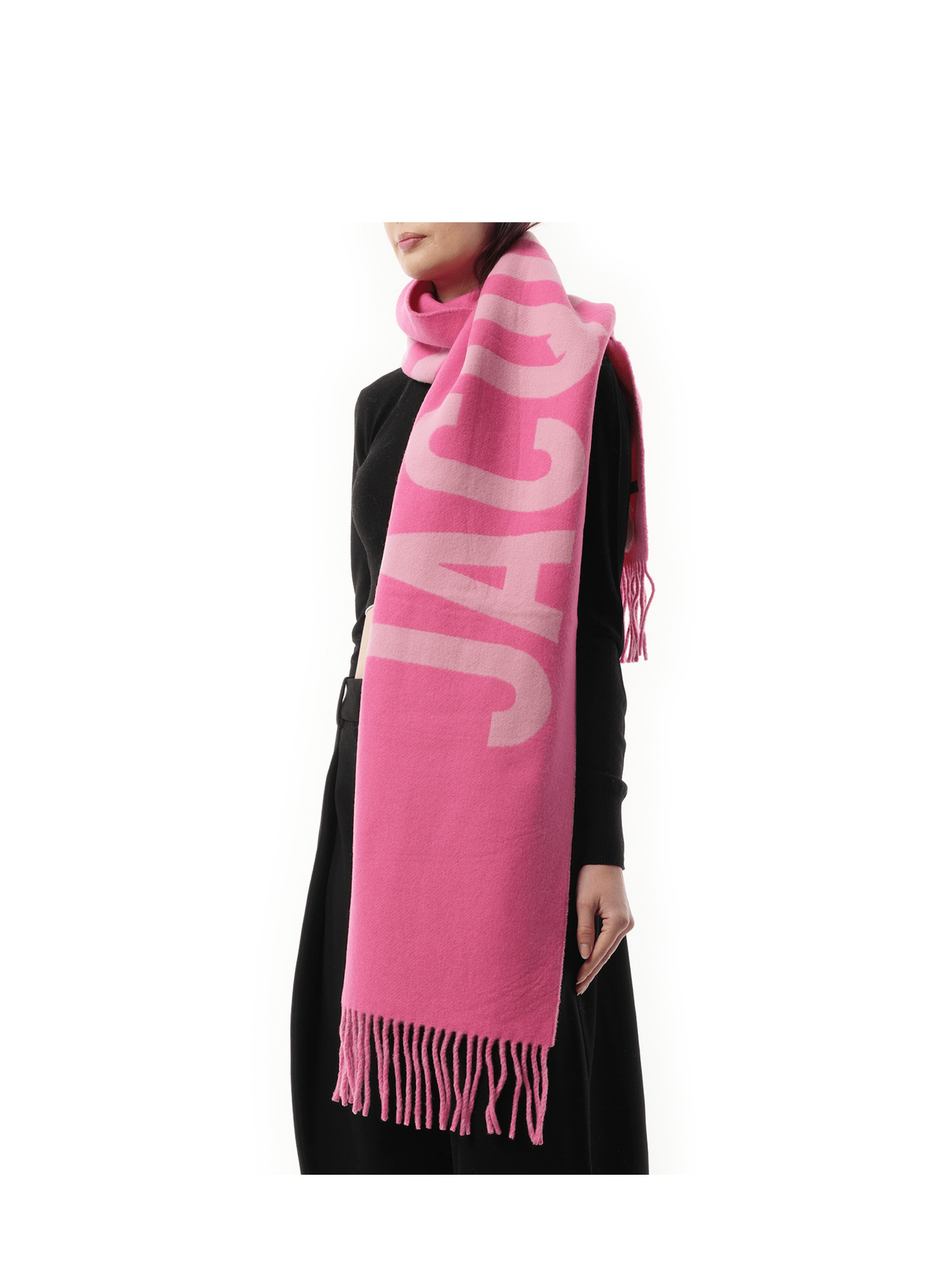 L'echarpe Jacquemus Scarf in Pink/Multicolour - 5