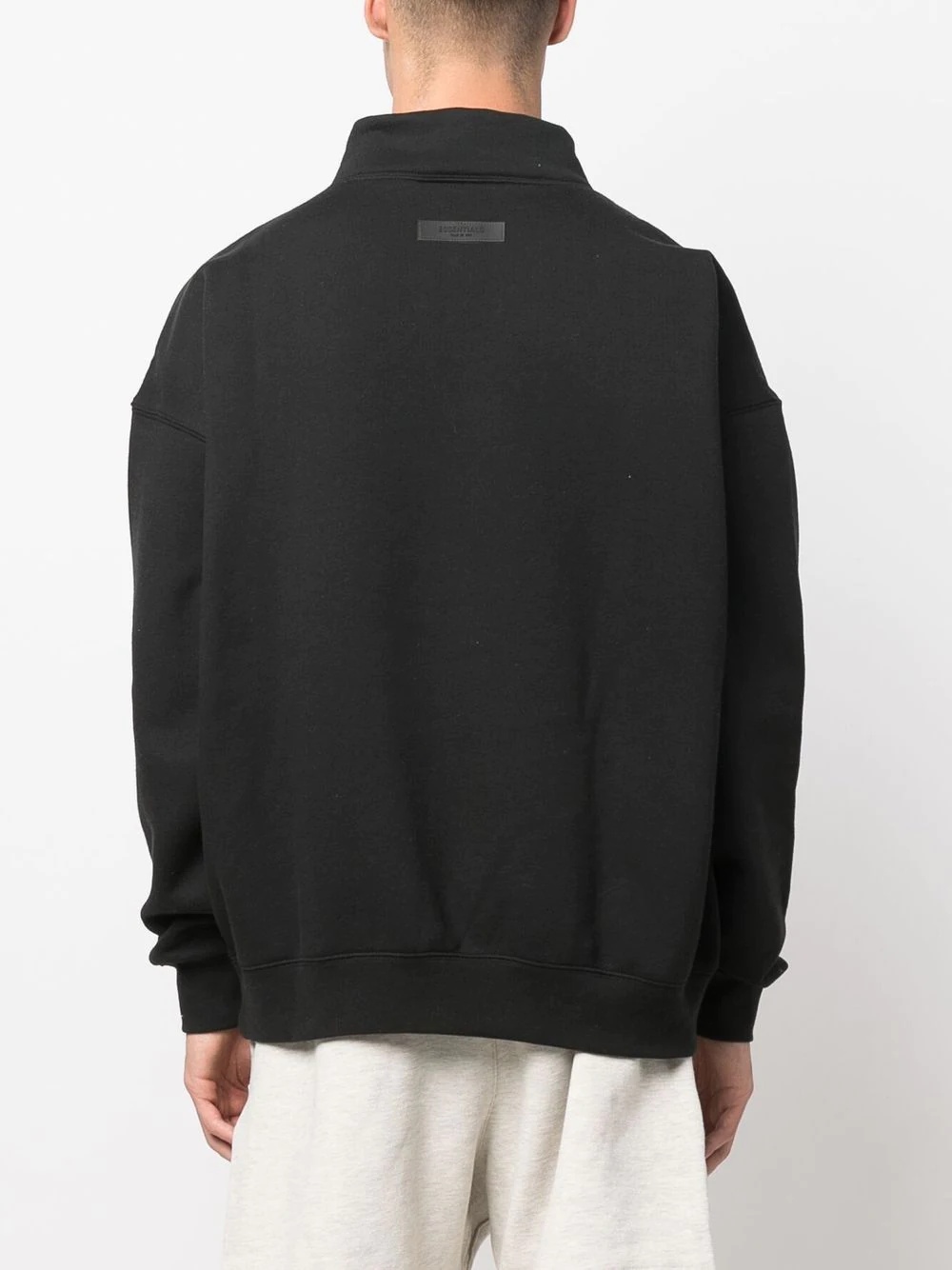 funnel-neck sweatshirt - 4