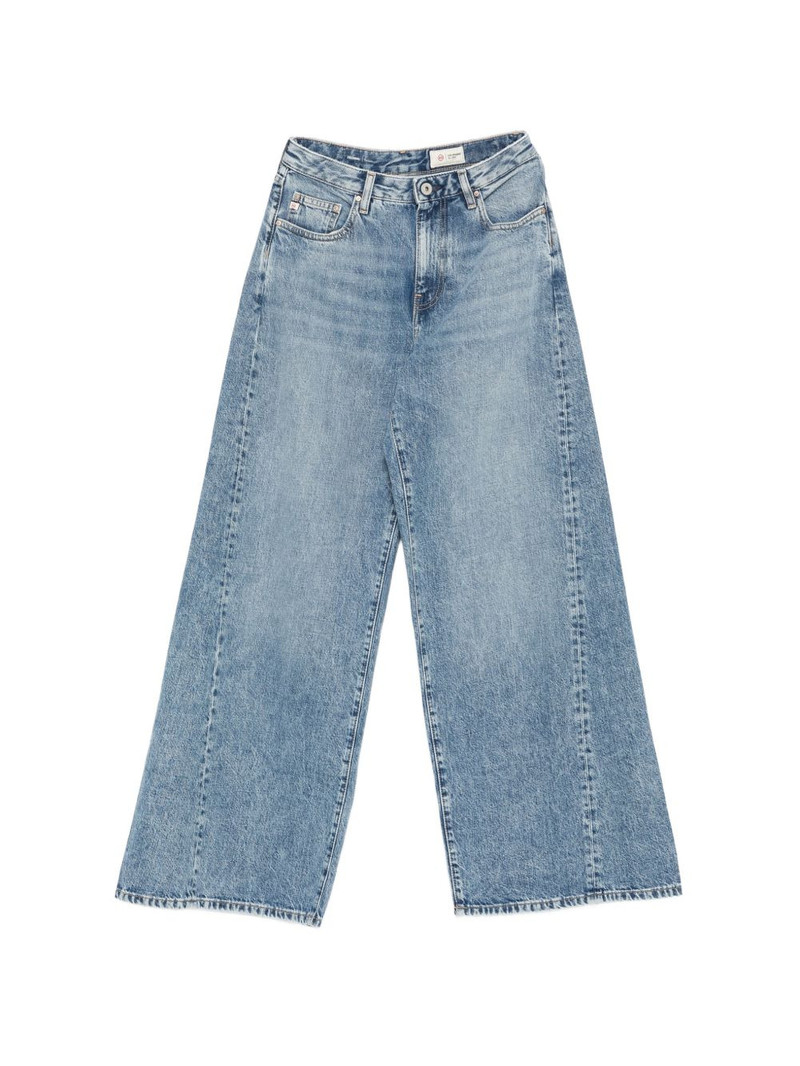 Helsinki logo-patch jeans 1