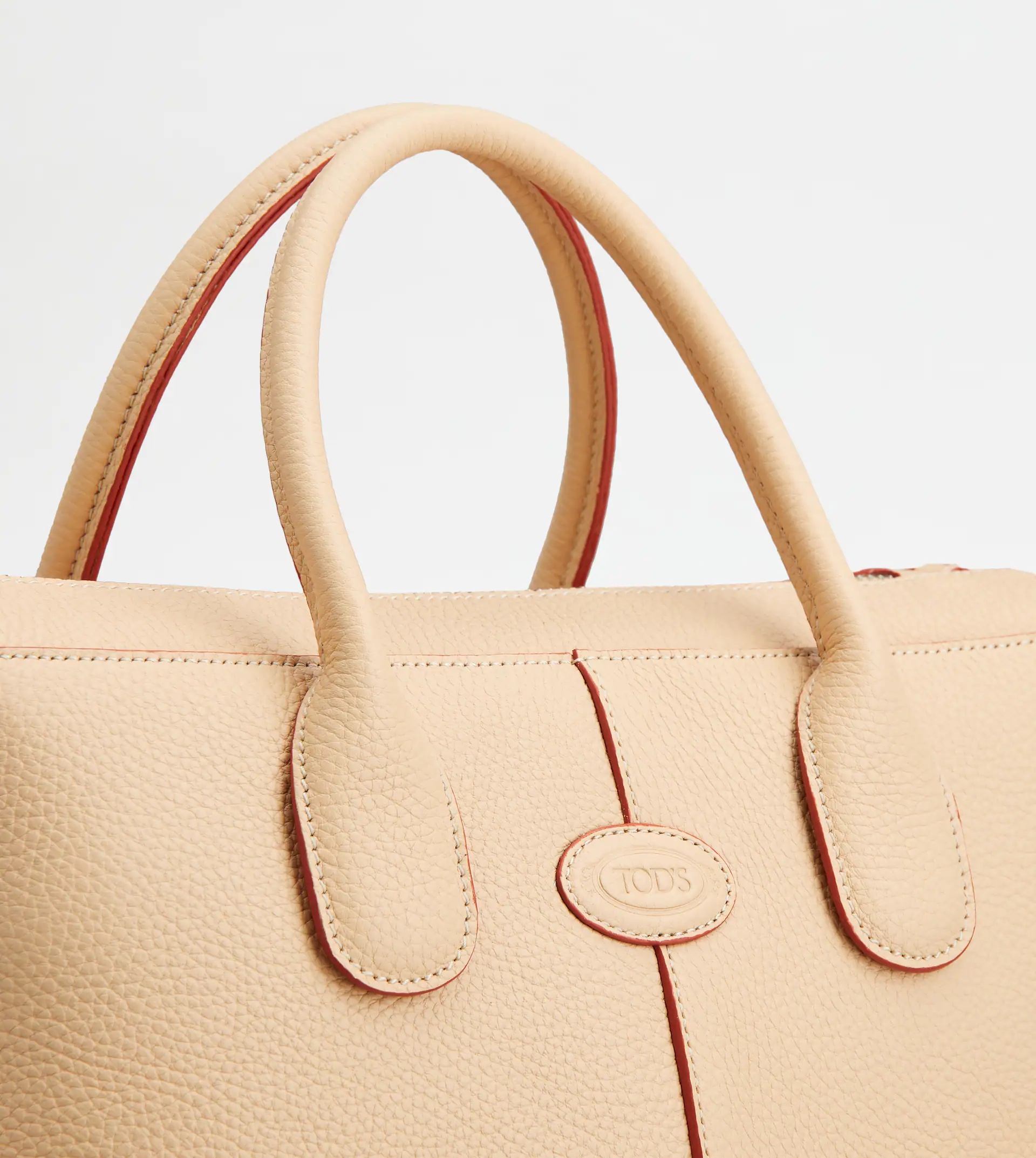 TOD'S DI BAG IN LEATHER SMALL - BEIGE - 5