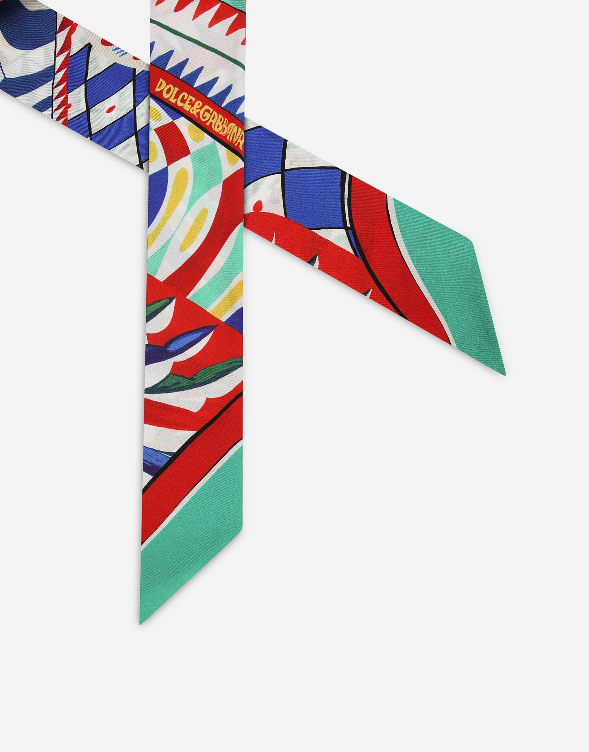 Carretto-print twill headscarf (6x100) - 2