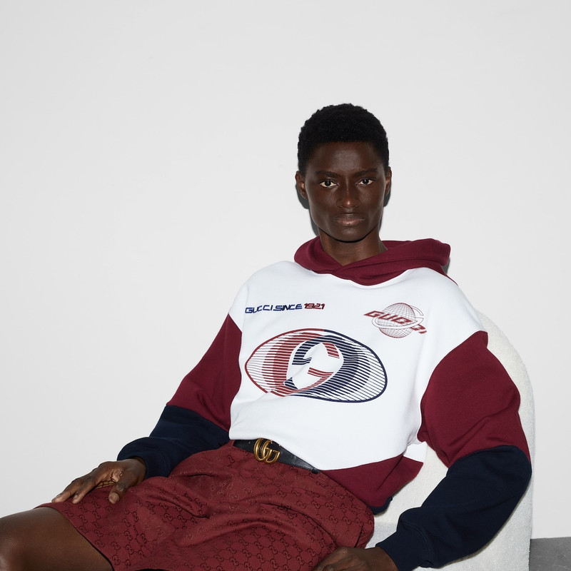 Cotton jersey hooded sweatshirt 6