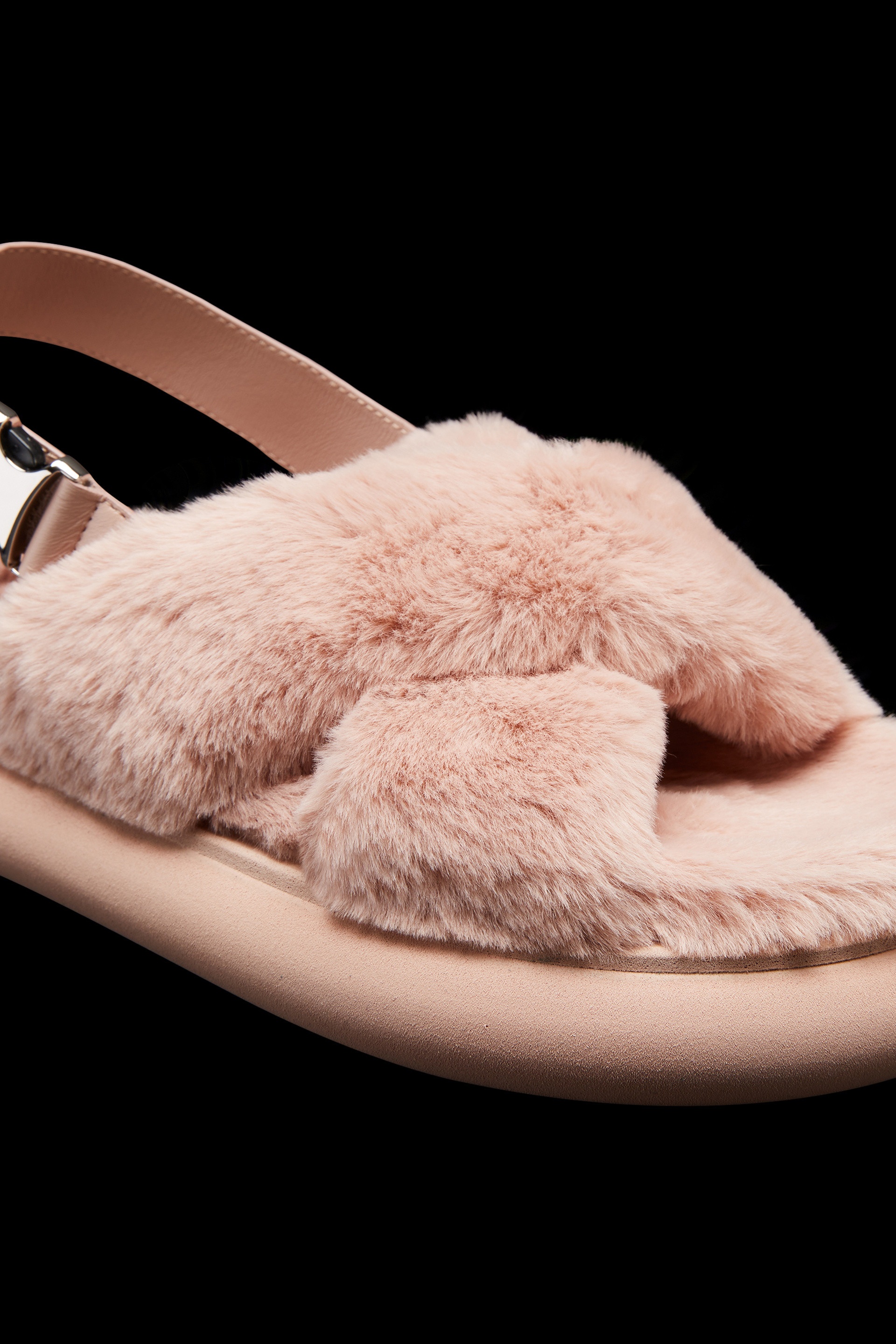 Solarisse Faux Fur Sandals - 4