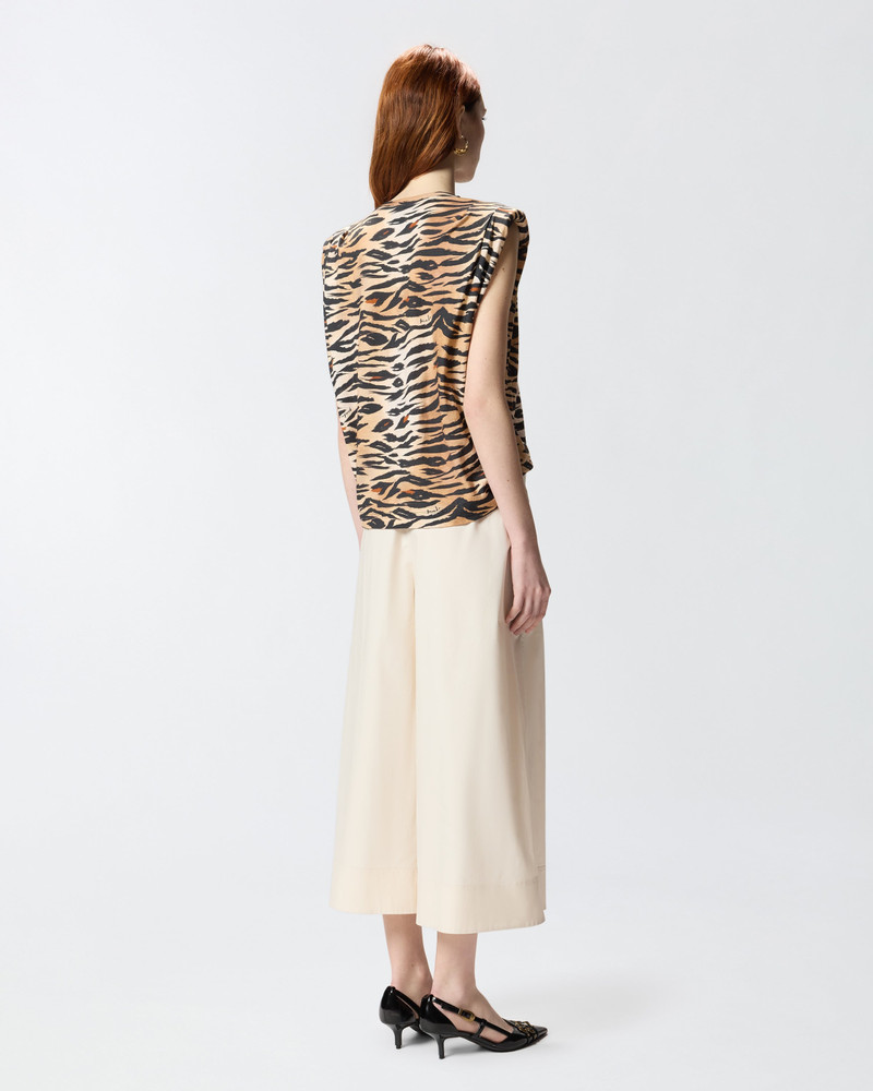 SLEEVELESS SWEATER WITH TIGER PRINT 5