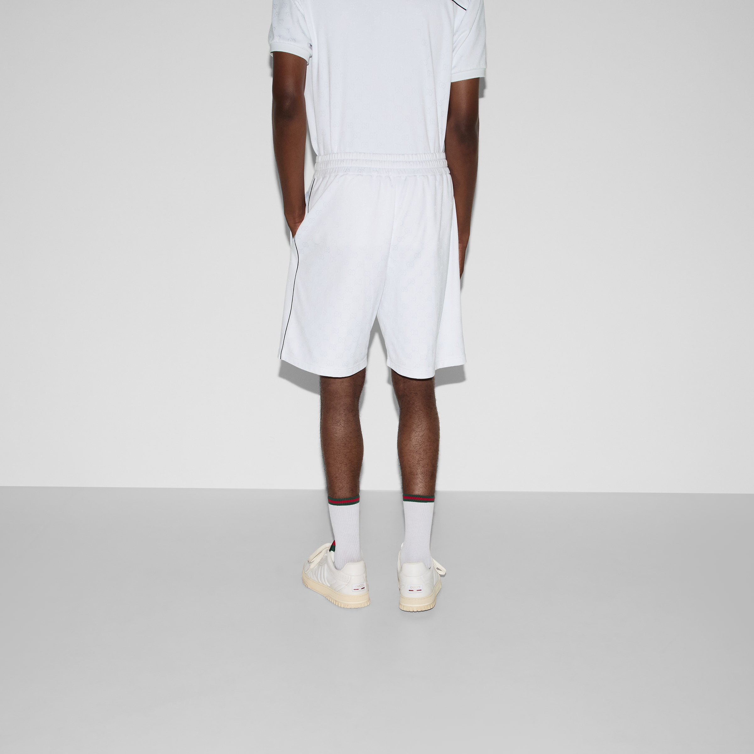 GG nylon and cotton shorts - 4