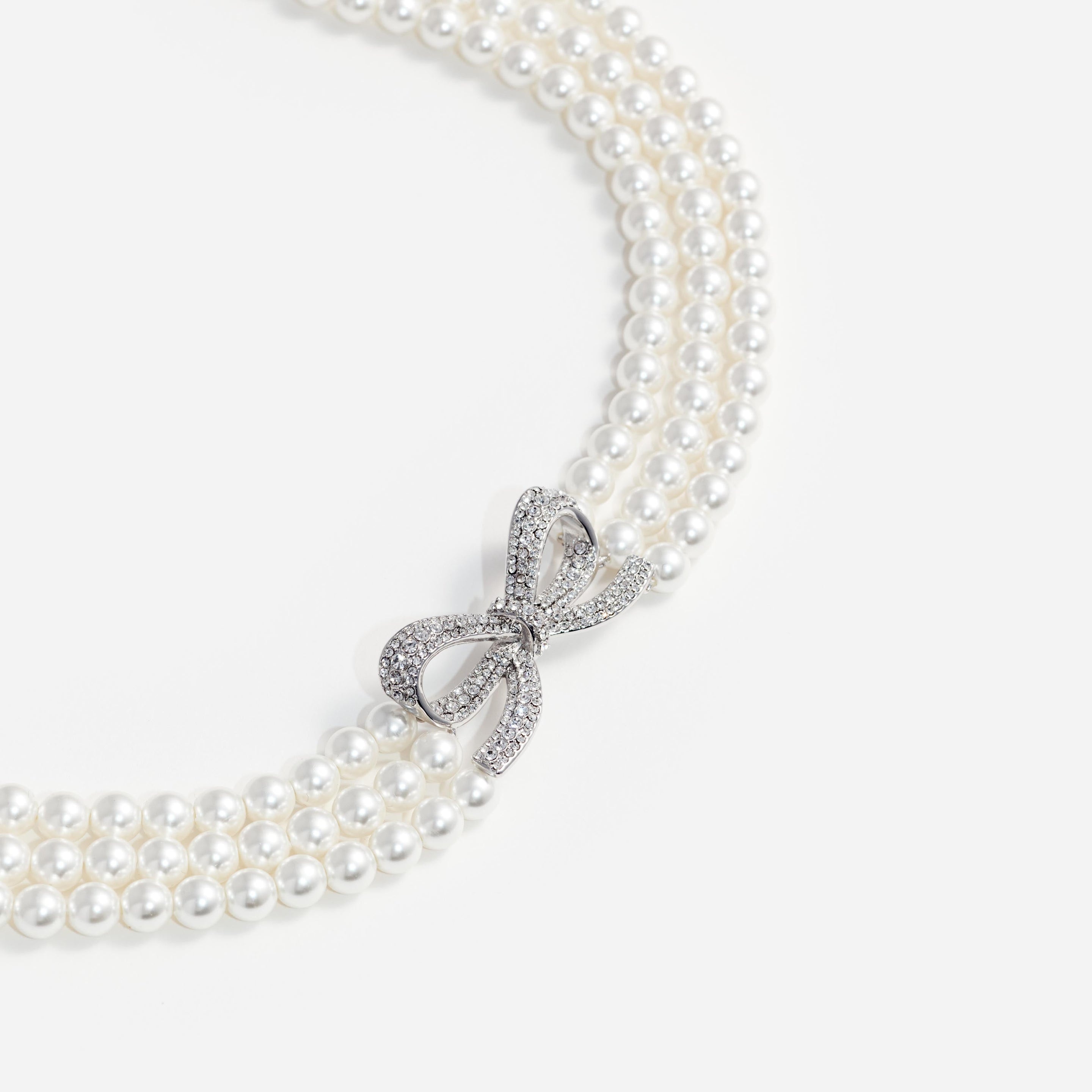 Pearl Bow Choker - 3
