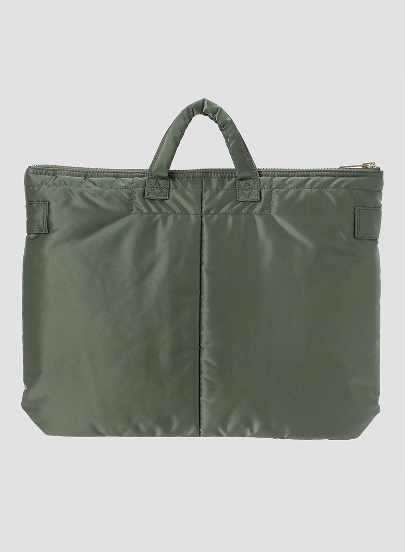Porter-Yoshida & Co Tanker Short Helmet Bag Large in Sage Green 4