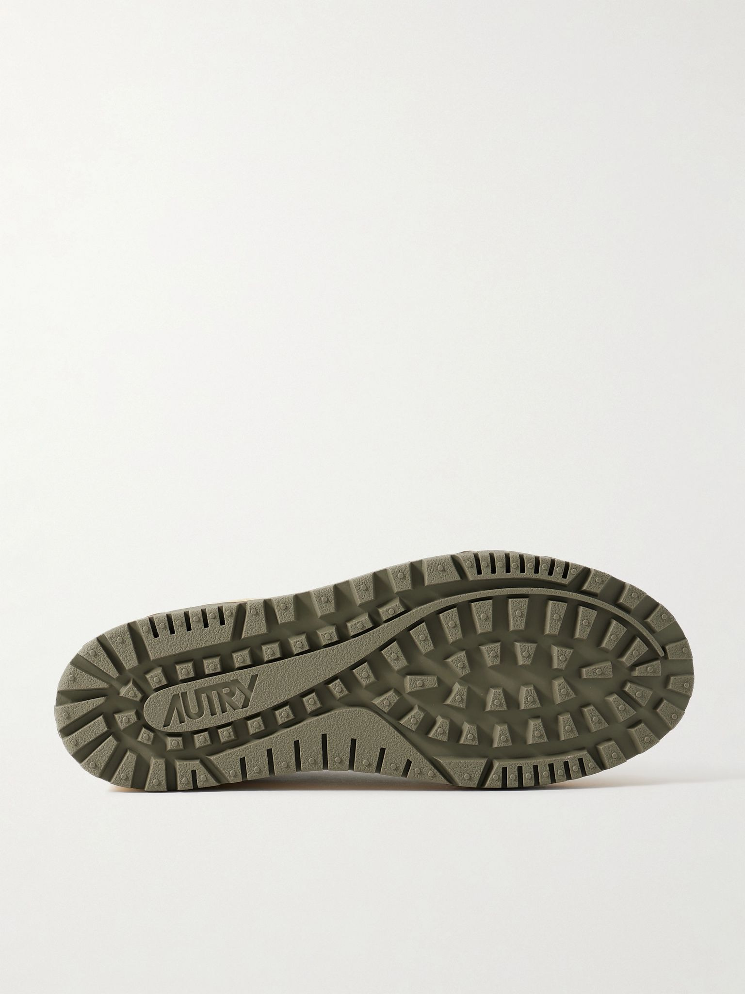 Wildpace Nubuck and Rubber-Trimmed Suede and Mesh Sneakers Green - 3