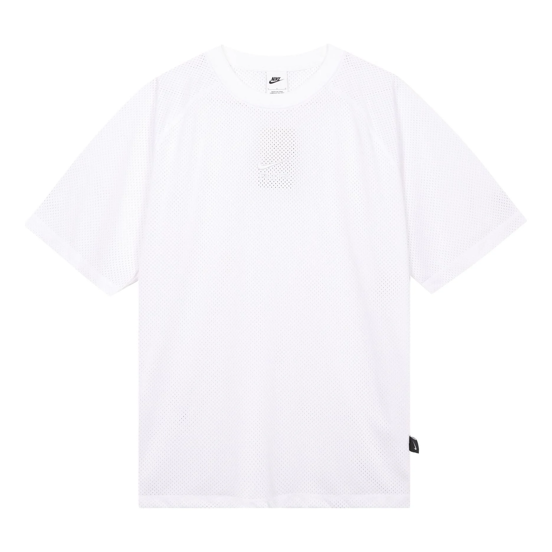 나이키 공기 Oversize 짧은 소매 탑 'White' DX0157-100 - 1
