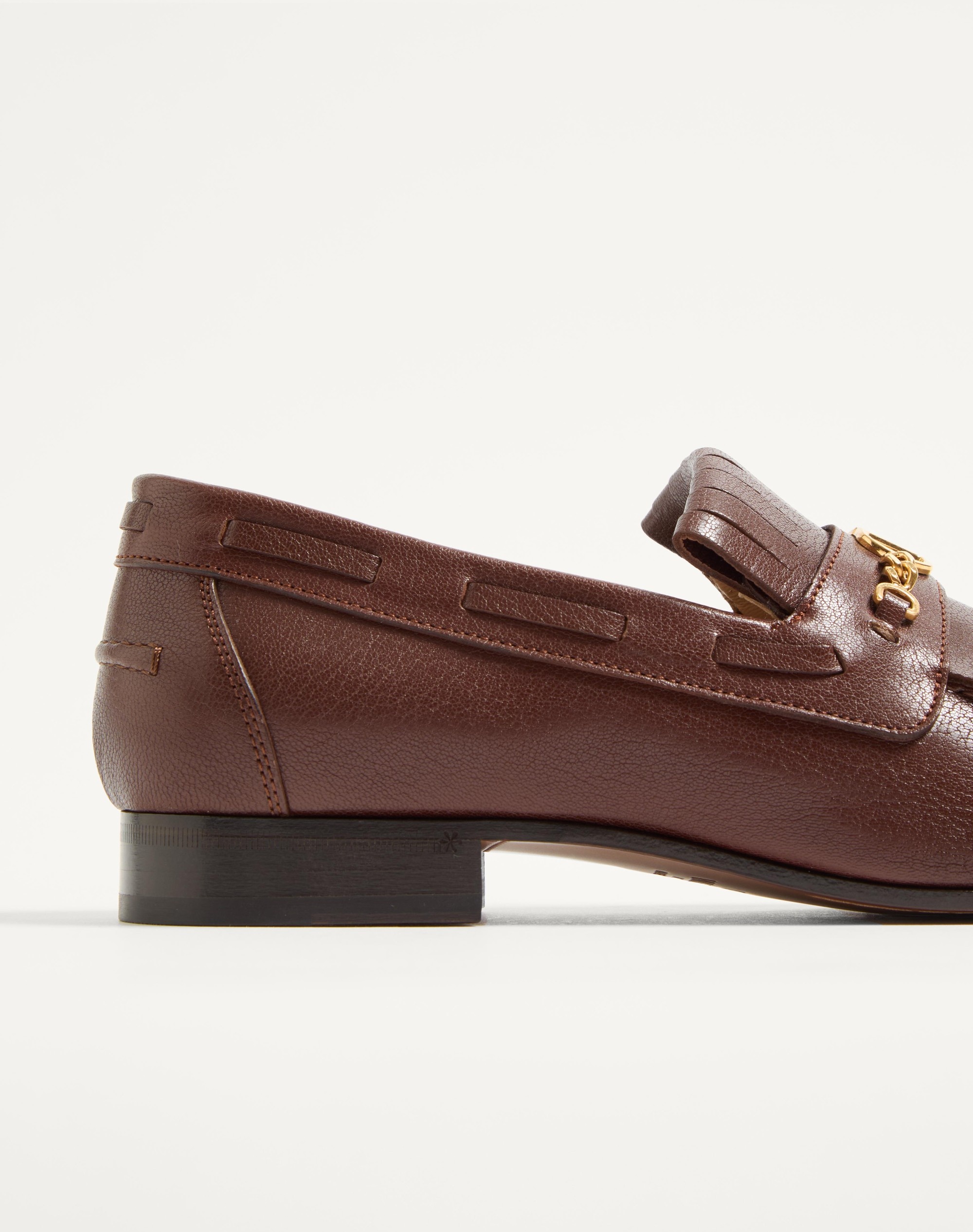 VLOGO SIGNATURE KIDSKIN LOAFER WITH FRINGES - 7