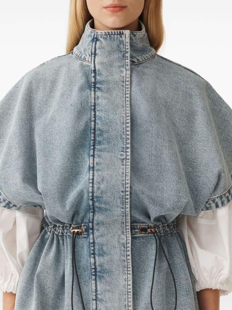 drawstring-waist jacket 5