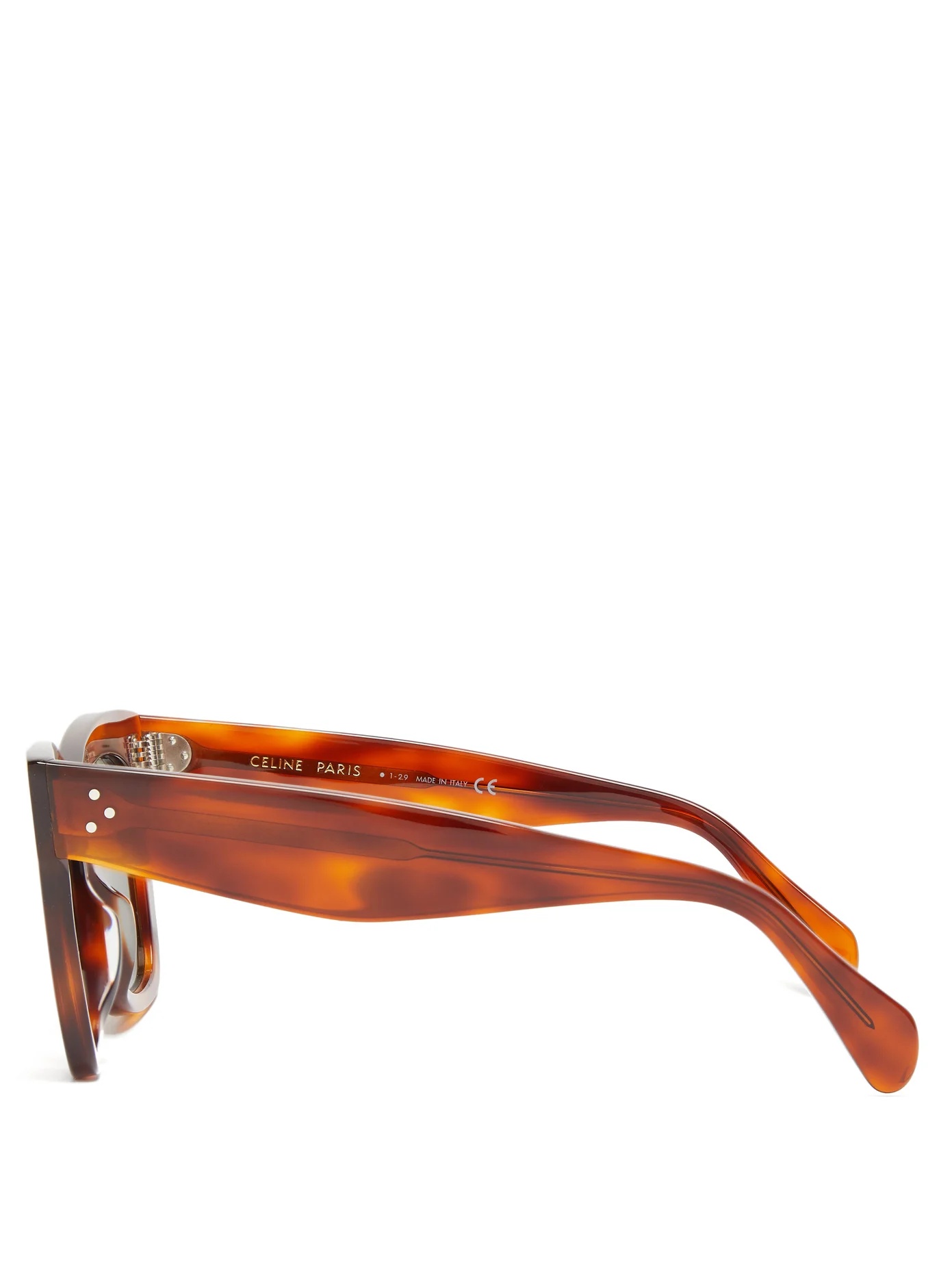 Square tortoiseshell-acetate sunglasses - 4