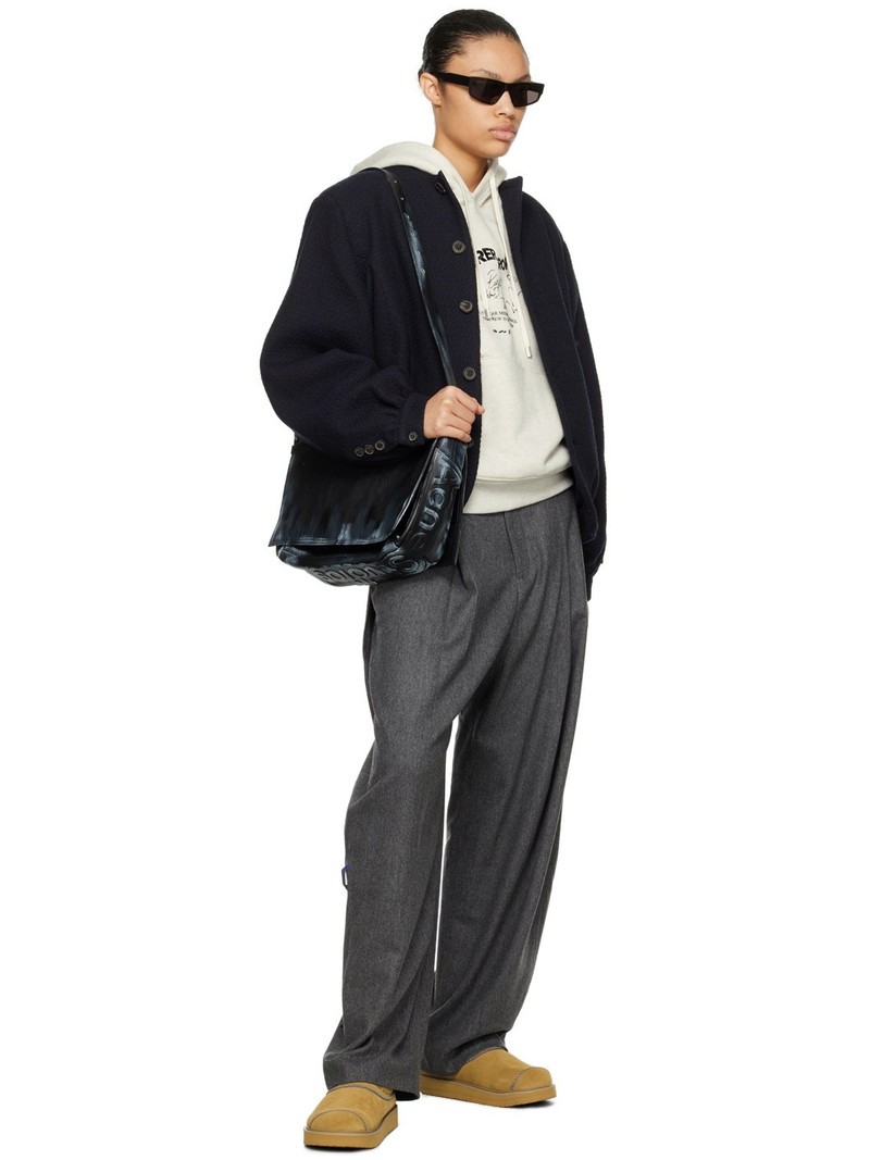 ADER error Black Gathered Bomber Jacket outlook