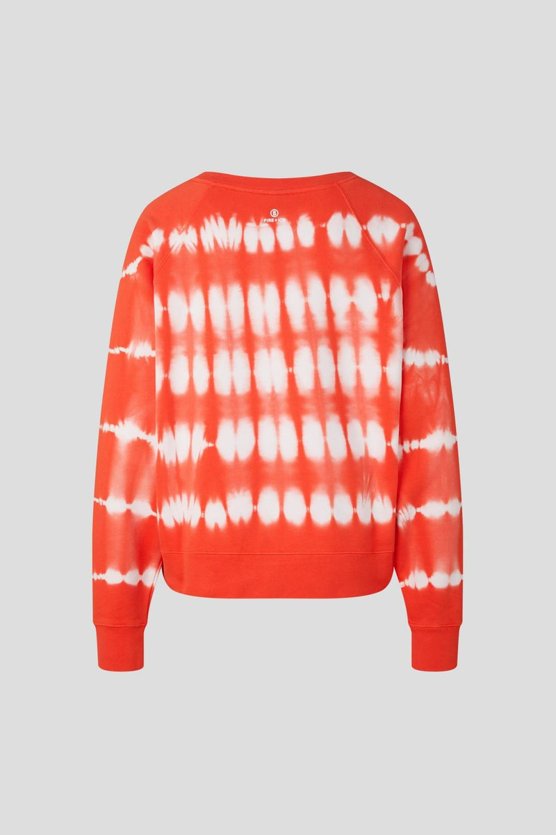BOGNER RAMIRA SWEATSHIRT IN ORANGE/WHITE outlook
