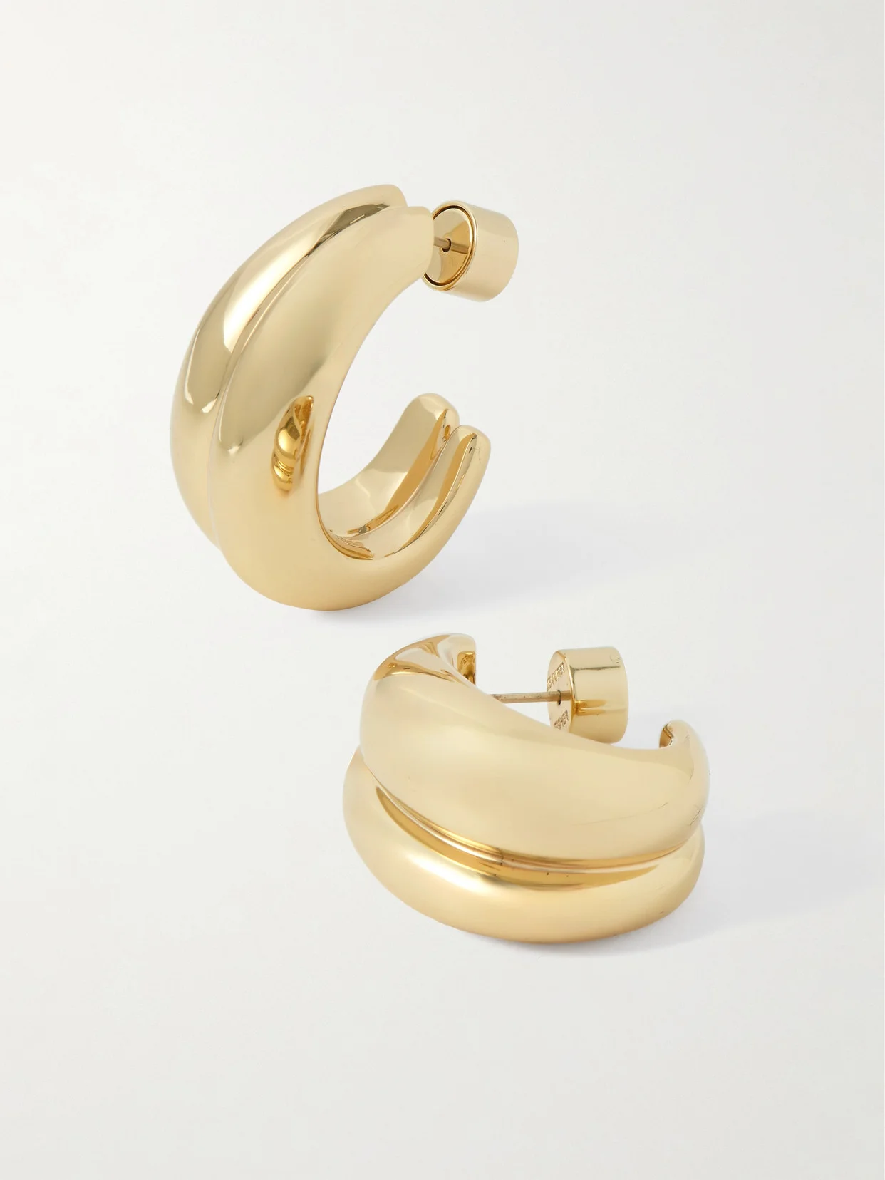 Chavez Gold-tone Hoop Earrings - 1