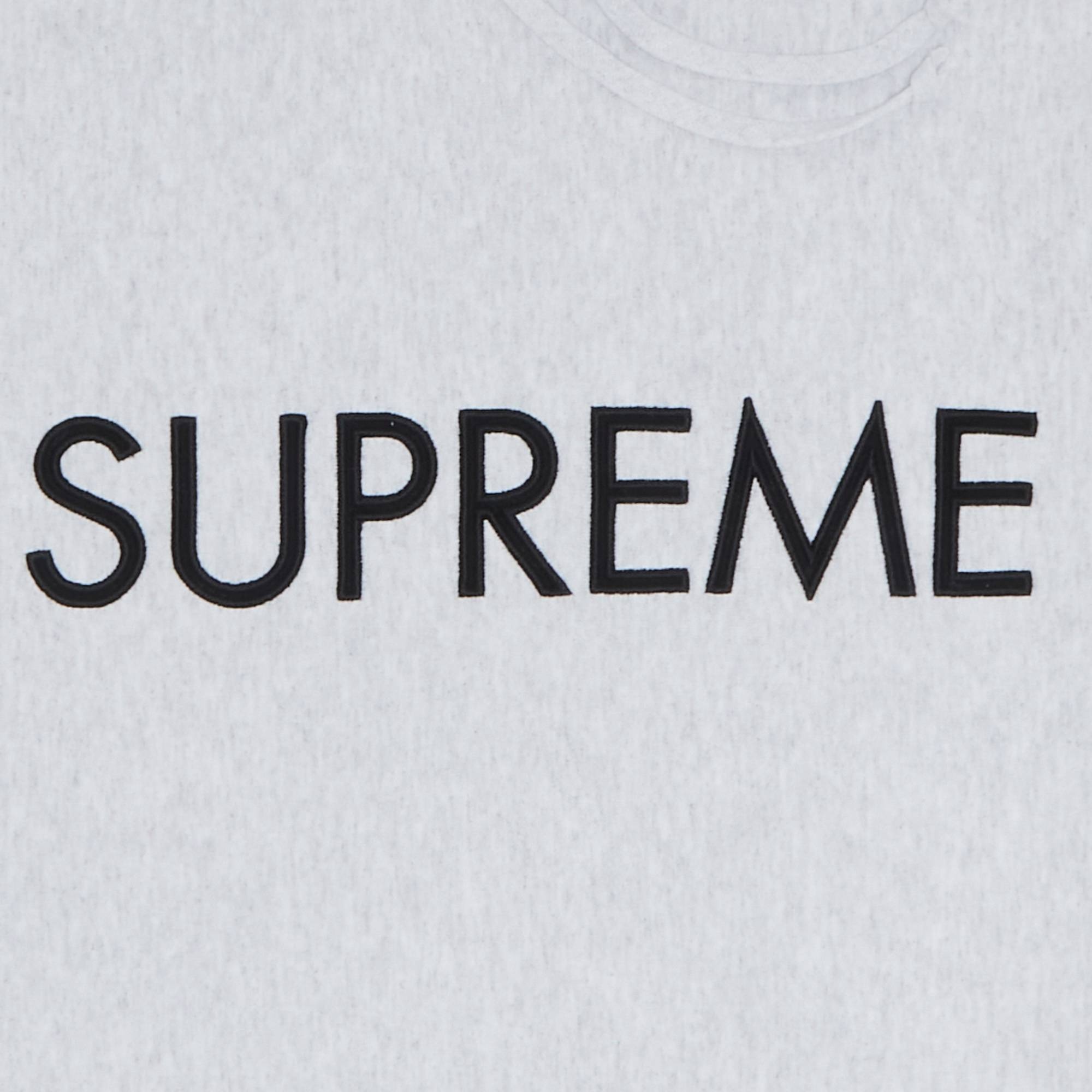 Supreme Capital Hooded Sweatshirt 'Ash Grey' - 3