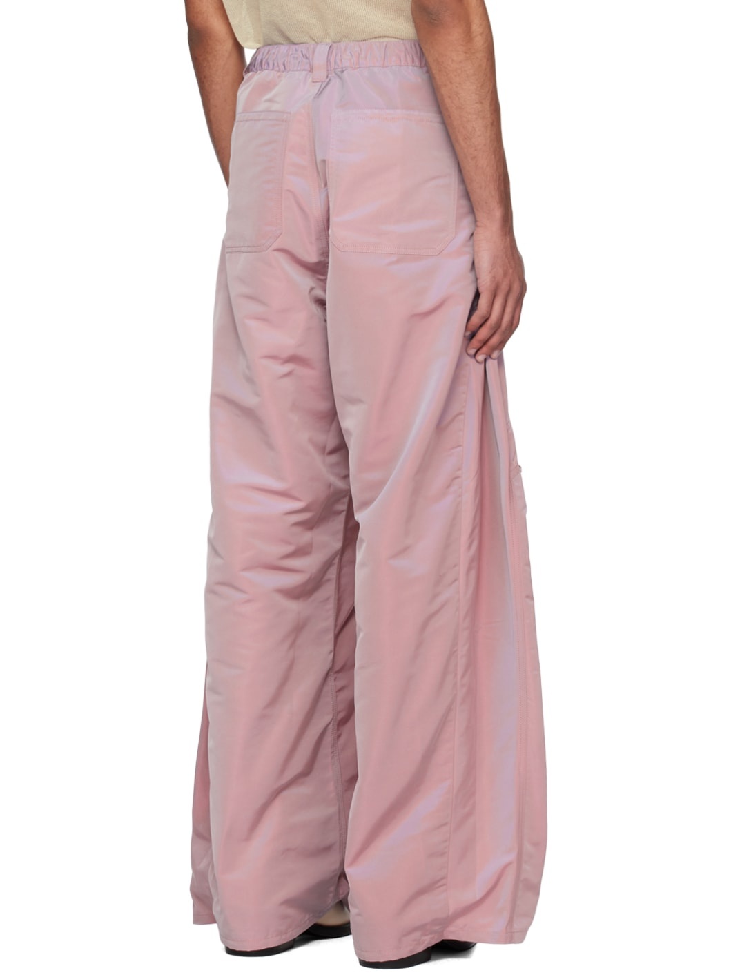 Purple Gathered Trousers - 3