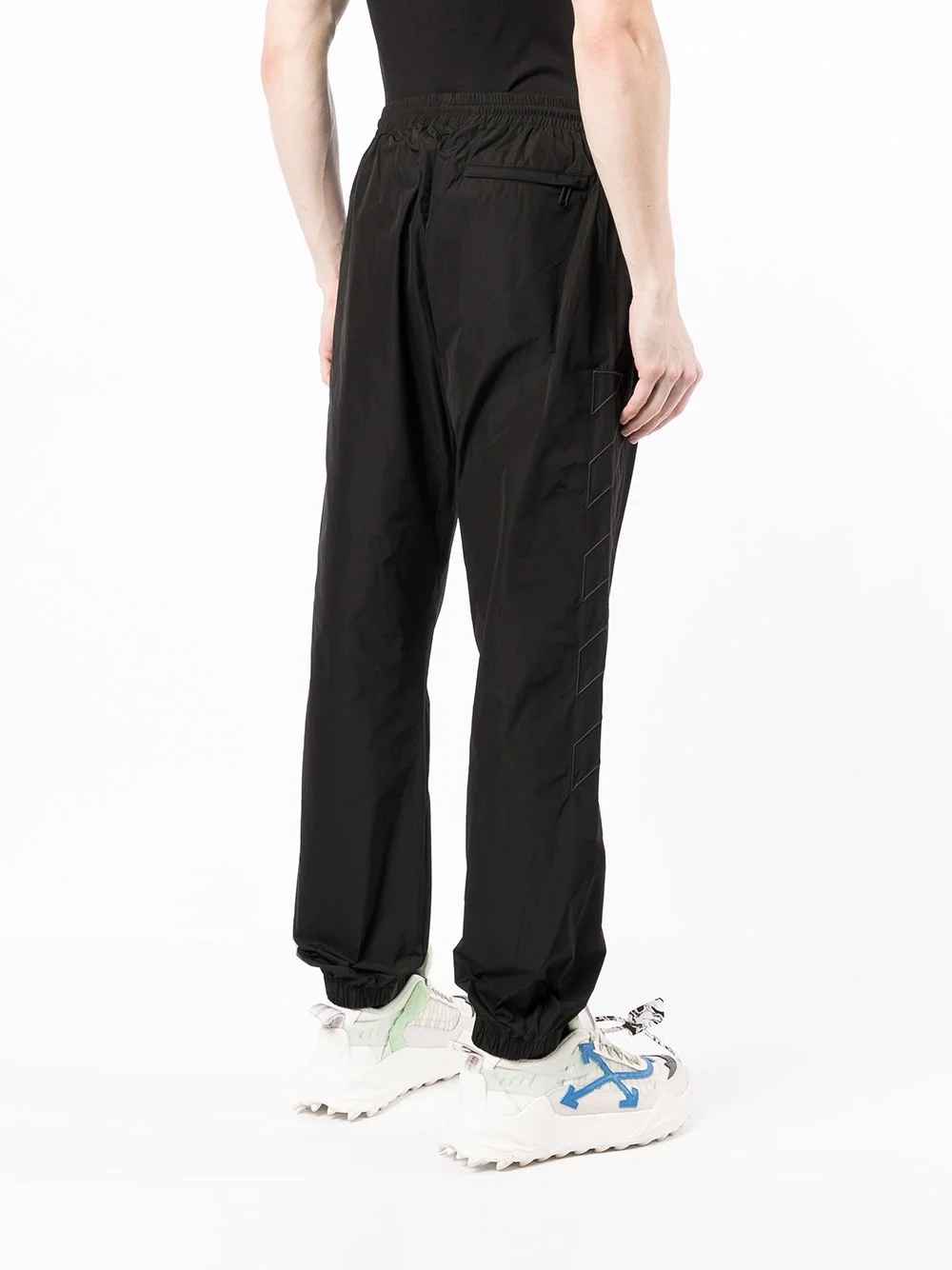 Diag-stripe logo track pants - 4