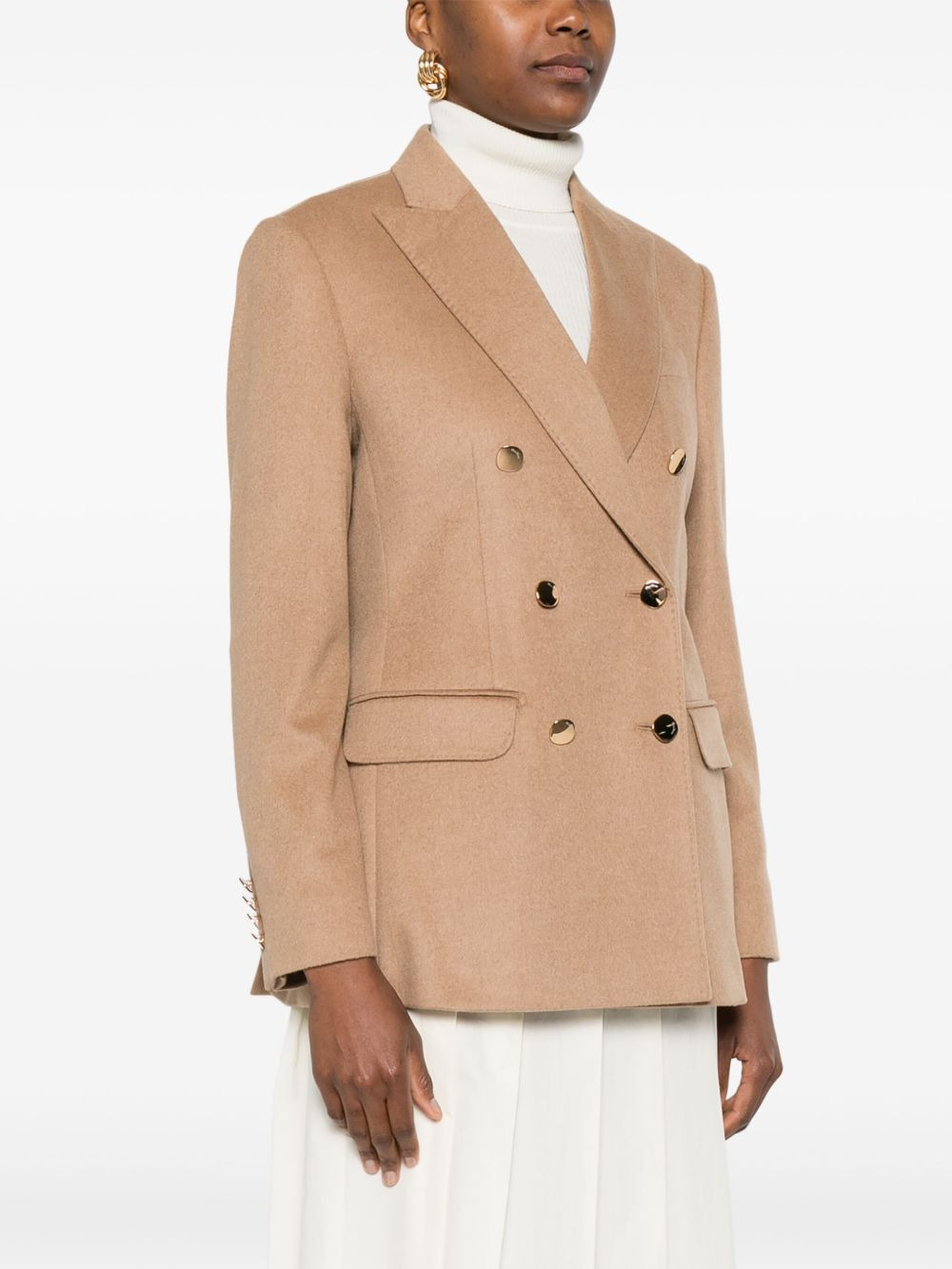 Double-Breasted Wool Jacket - 2