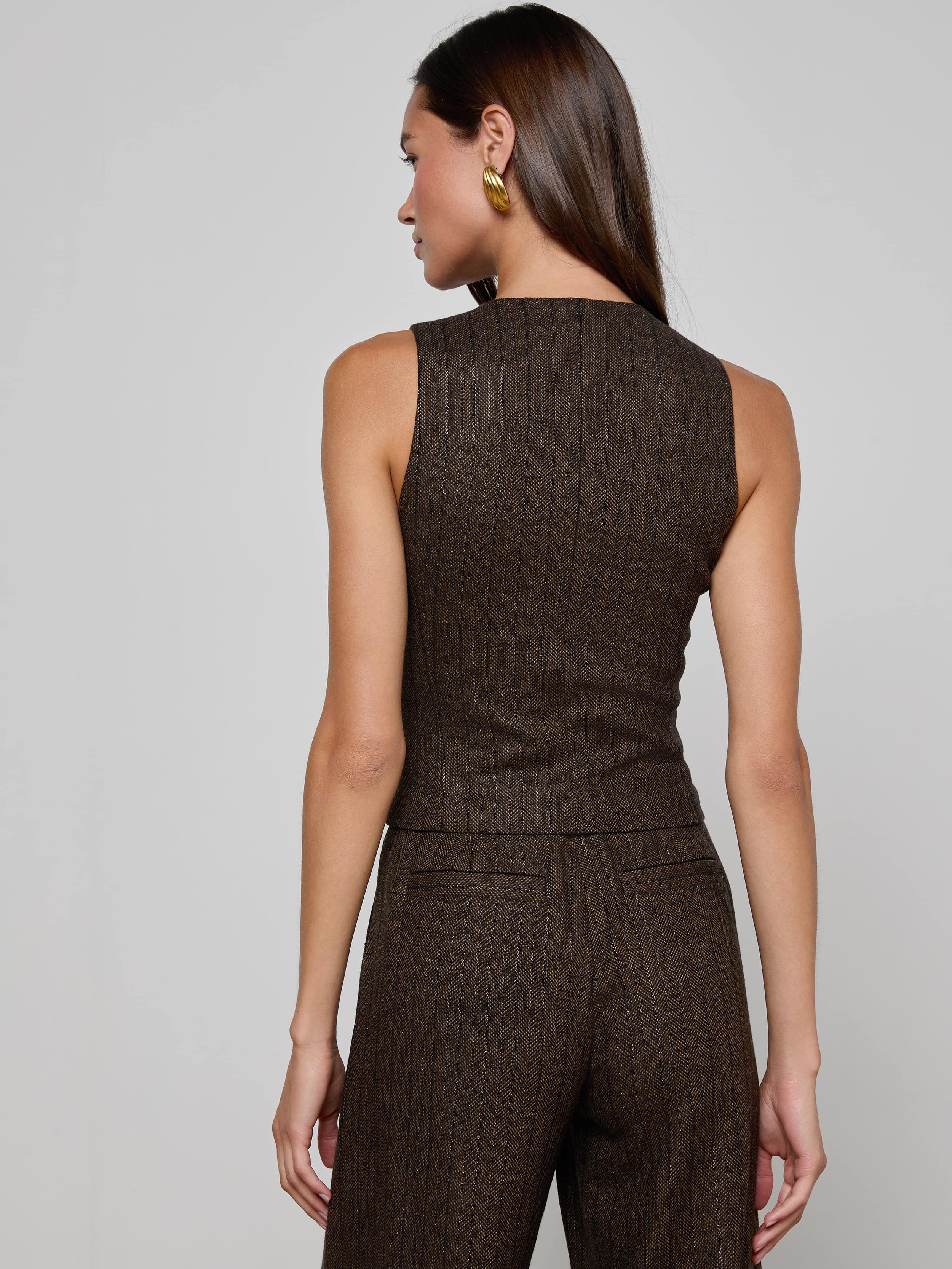 Drina Pinstriped Vest - 5