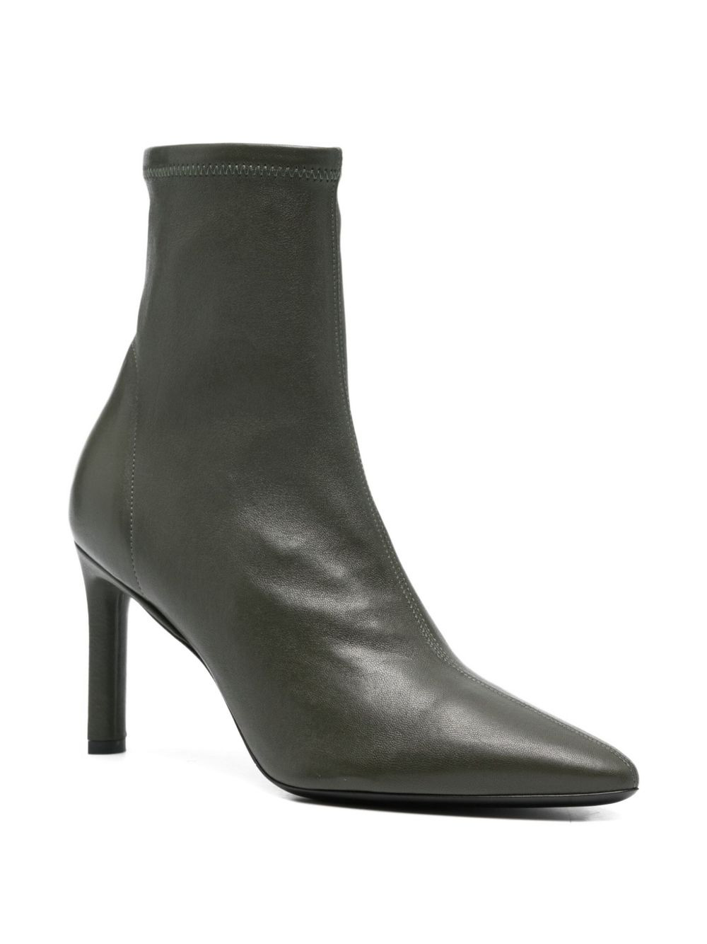 87mm leather ankle boots - 2
