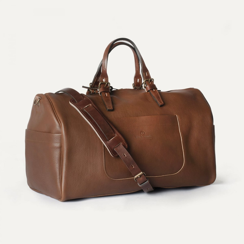 Bleu de Chauffe HOBO TRAVEL BAG  -  AMBER BROWN outlook