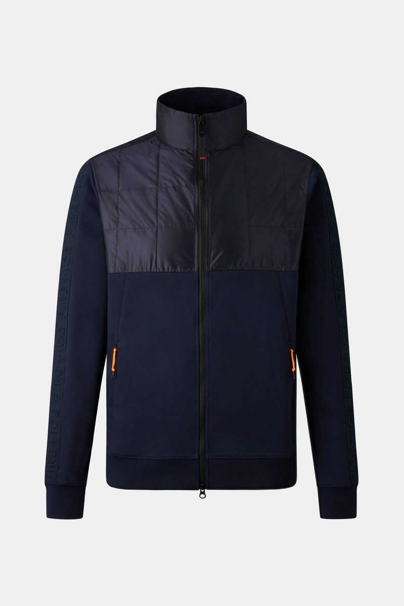 Beppo Hybrid sweatshirt jacket in Dark blue 1
