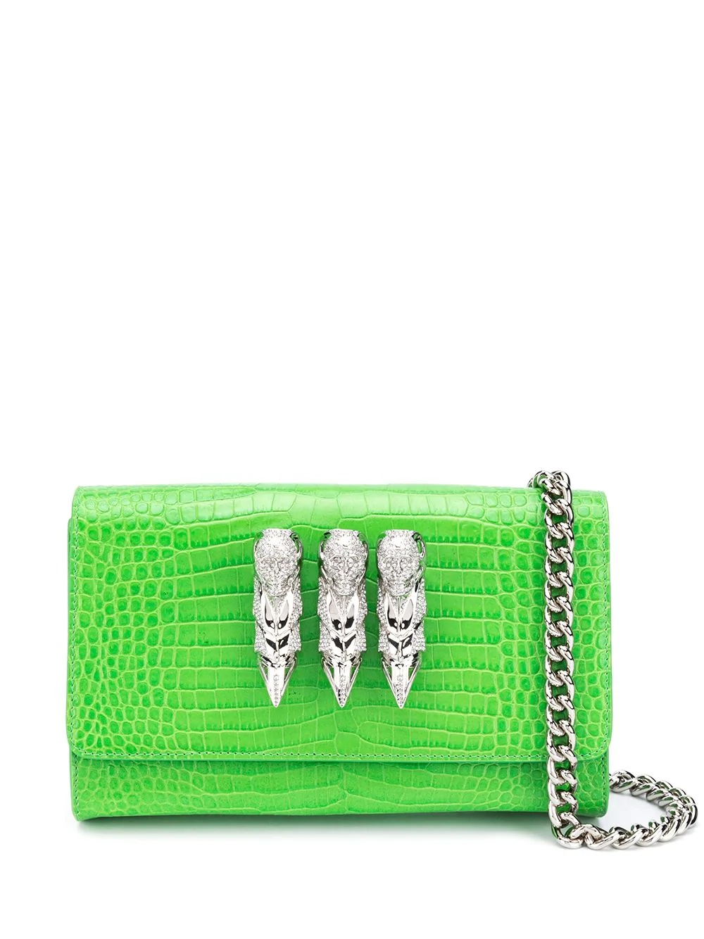 skull-embellished crossbody bag - 1