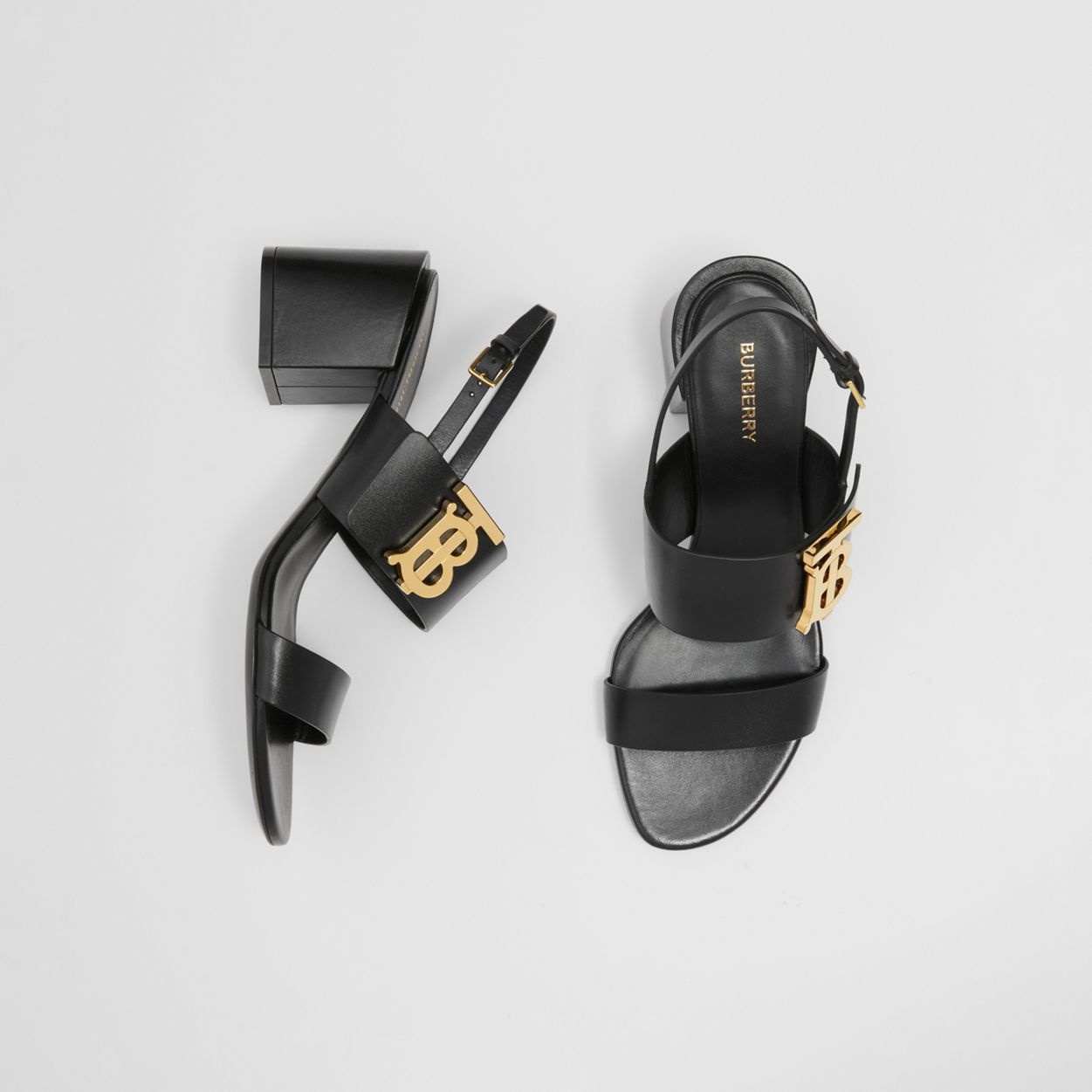 Monogram Motif Leather Block-heel Sandals - 2