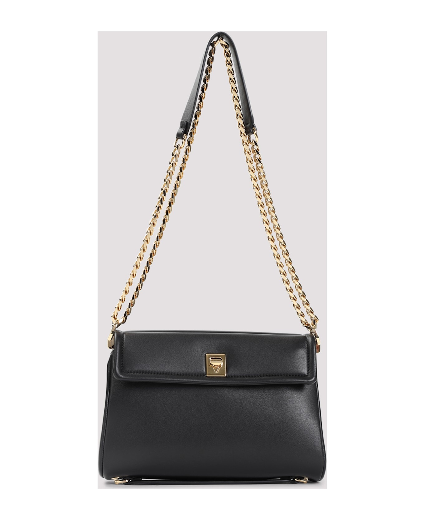 Large Shoulder Bag Chain 2 Nappa Deluxe Gold Logo - 4