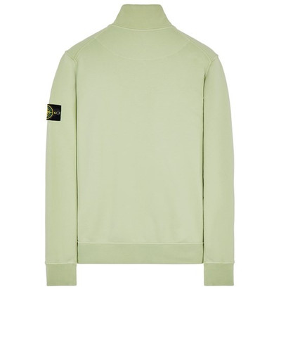 Stone Island 64351 GARMENT-DYED_COTTON FLEECE  LIGHT GREEN outlook