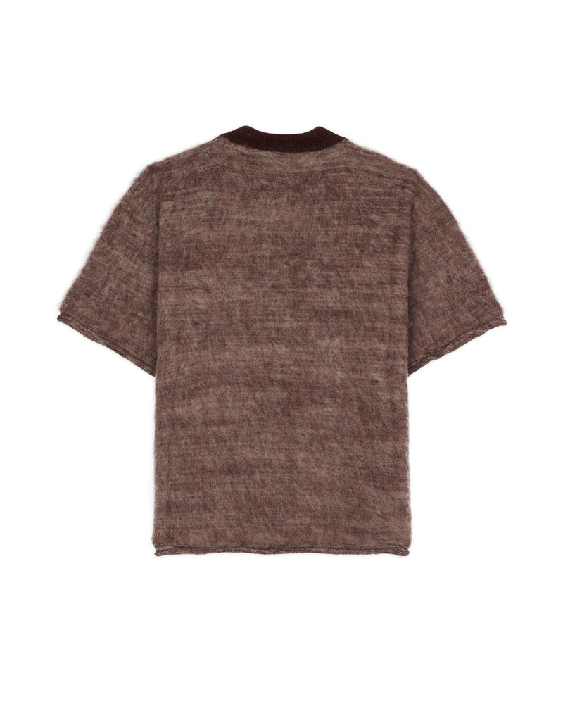 BRAIN DEAD Minzie Short Sleeve Sweater - Olive outlook